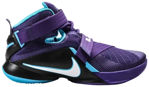 SP5766 Nike LeBron Soldier 9 GS 'Charlotte Hornets'