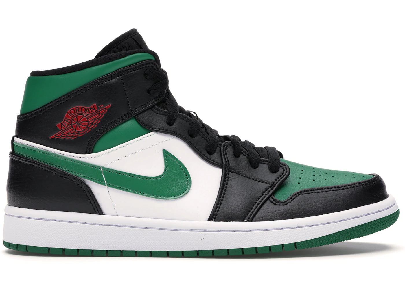 635942 Jordan 1 Mid Green Toe