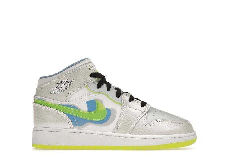 SP8010 Jordan 1 Mid SE Warped Swoosh (GS)