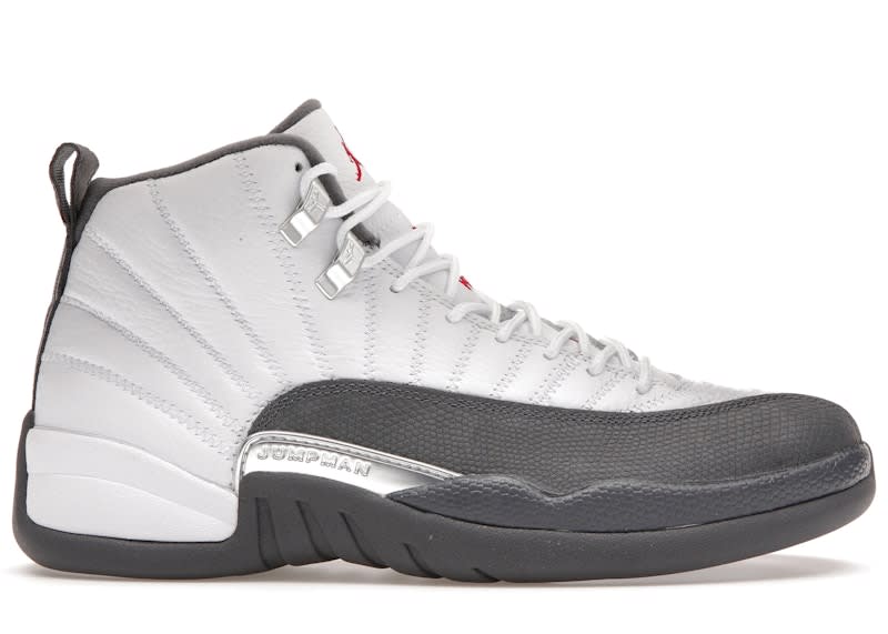 SP7898 Jordan 12 Retro White Dark Grey