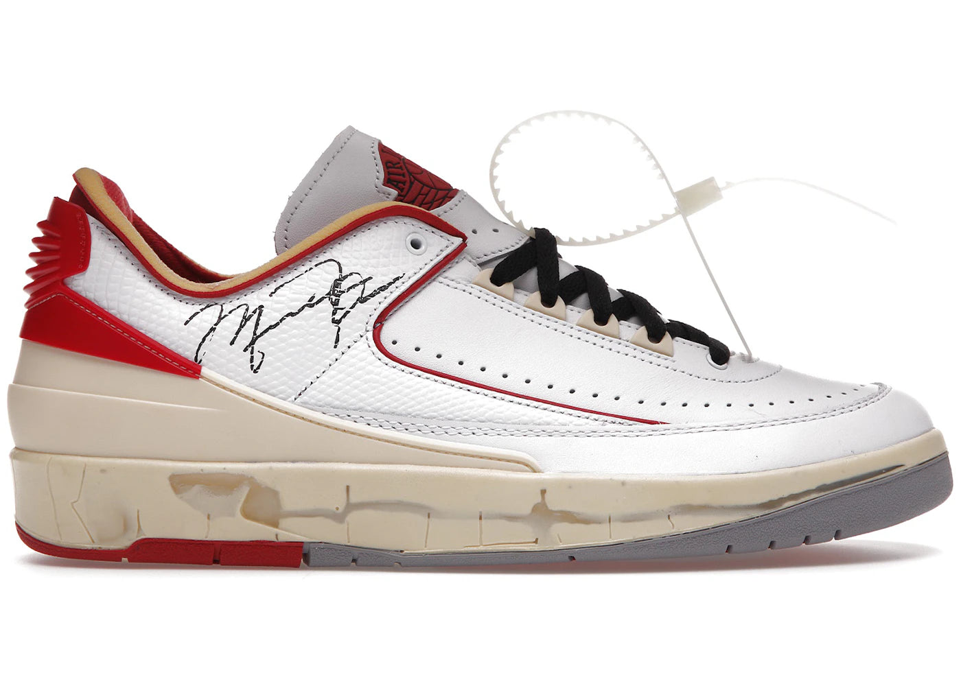 SP1984 Jordan 2 Retro Low SP Off-White White Red