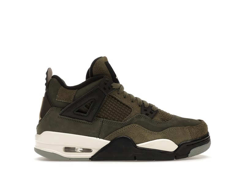 459704 Jordan 4 Retro SE Craft Medium Olive (GS)