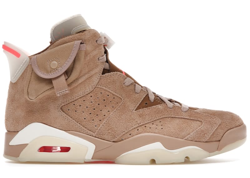 SP1056 Jordan 6 Retro Travis Scott British Khaki