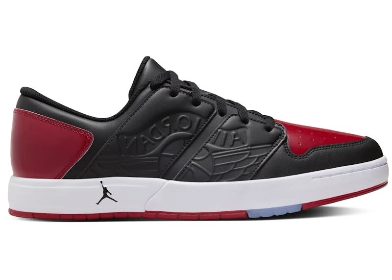 SP13074 Jordan Nu Retro 1 Low Black White Varsity Red