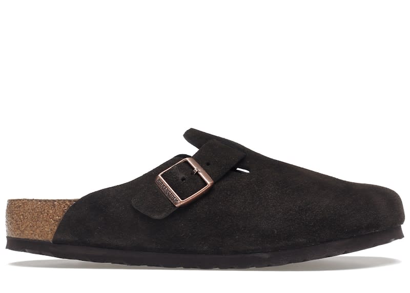 SP15240 Birkenstock Boston Soft Footbed Suede Mocca