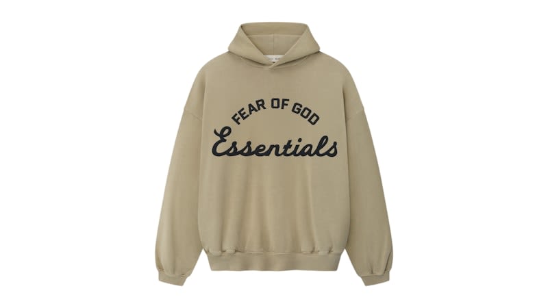 SP14523 Fear of God Essentials Training 90's Hoodie Faded Dune