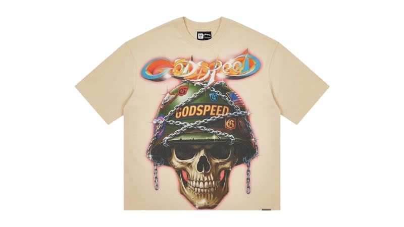 SP11349 Godspeed Badges of Honor T-shirt Beige