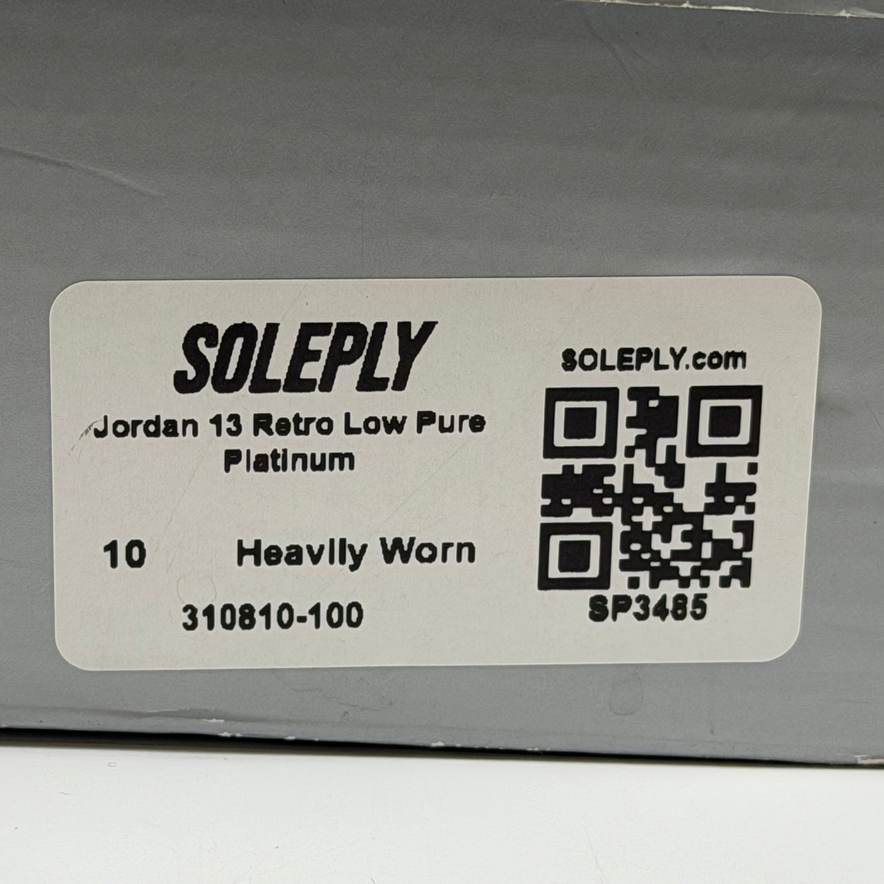 SP3485 Jordan 13 Retro Low Pure Platinum