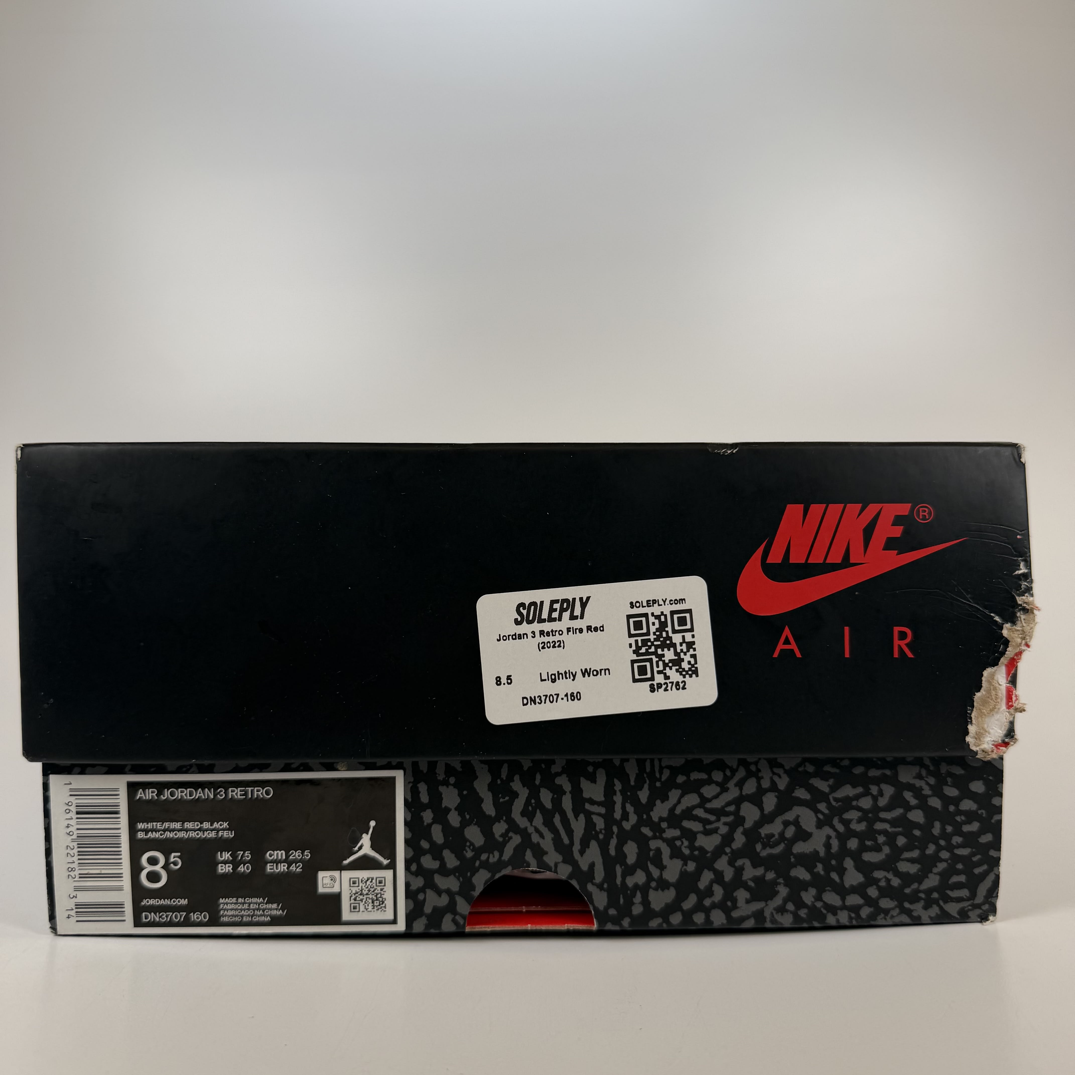 SP2762 Jordan 3 Retro Fire Red (2022)