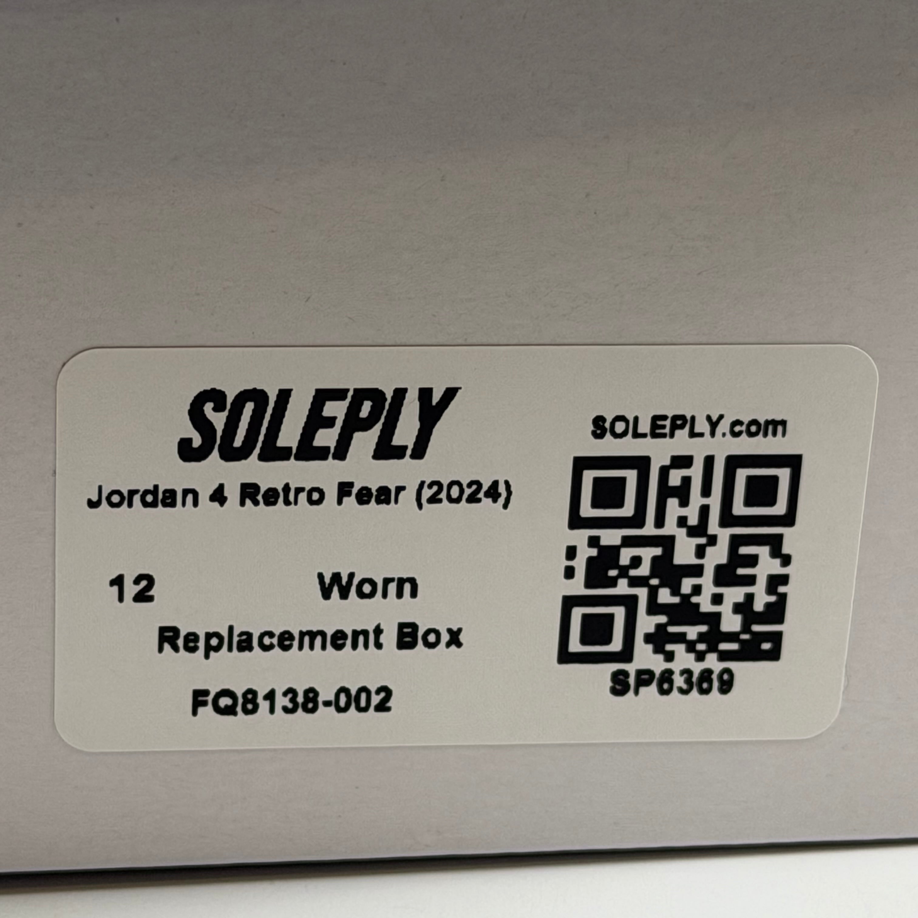 SP6369 Jordan 4 Retro Fear (2024)