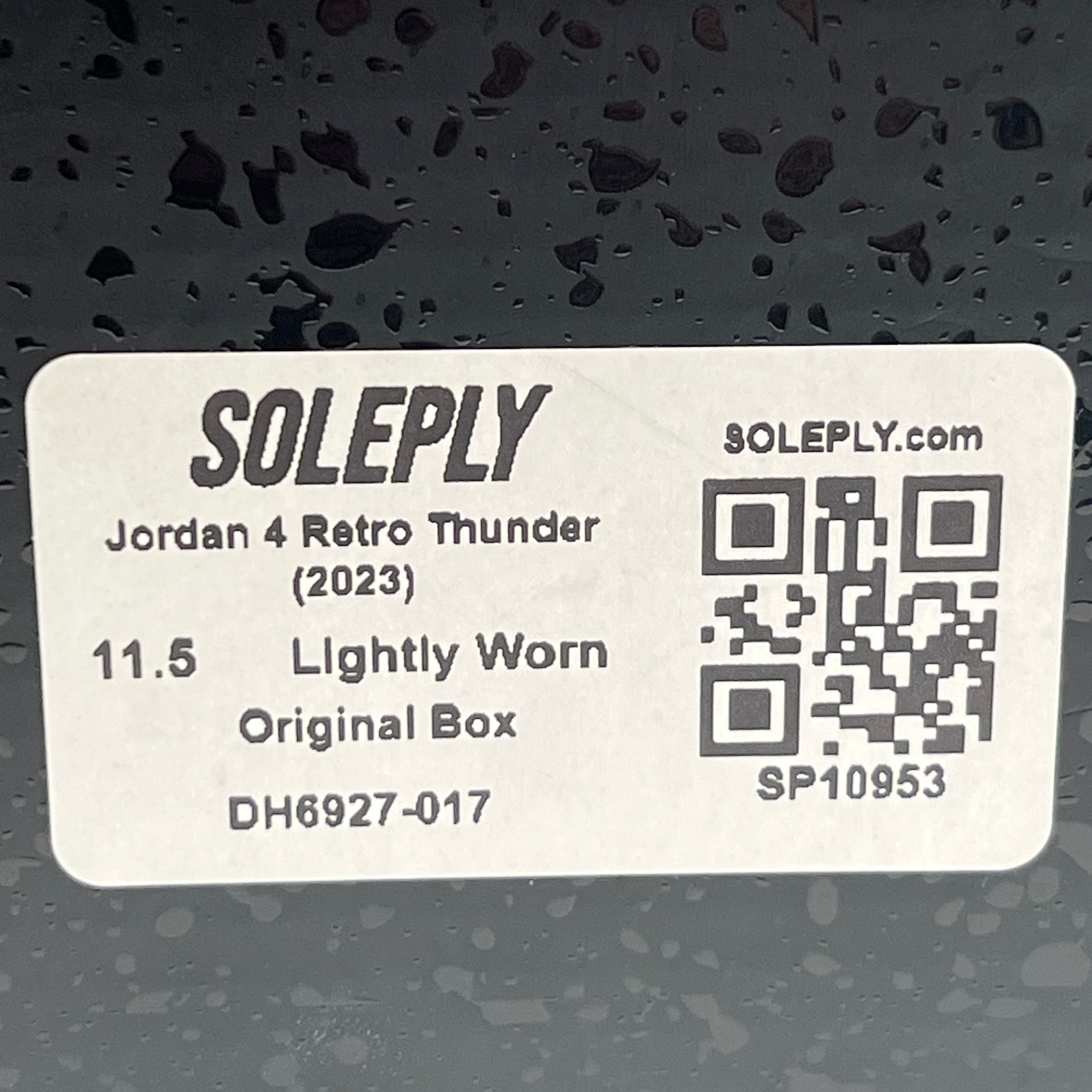 SP10953 Jordan 4 Retro Thunder (2023)