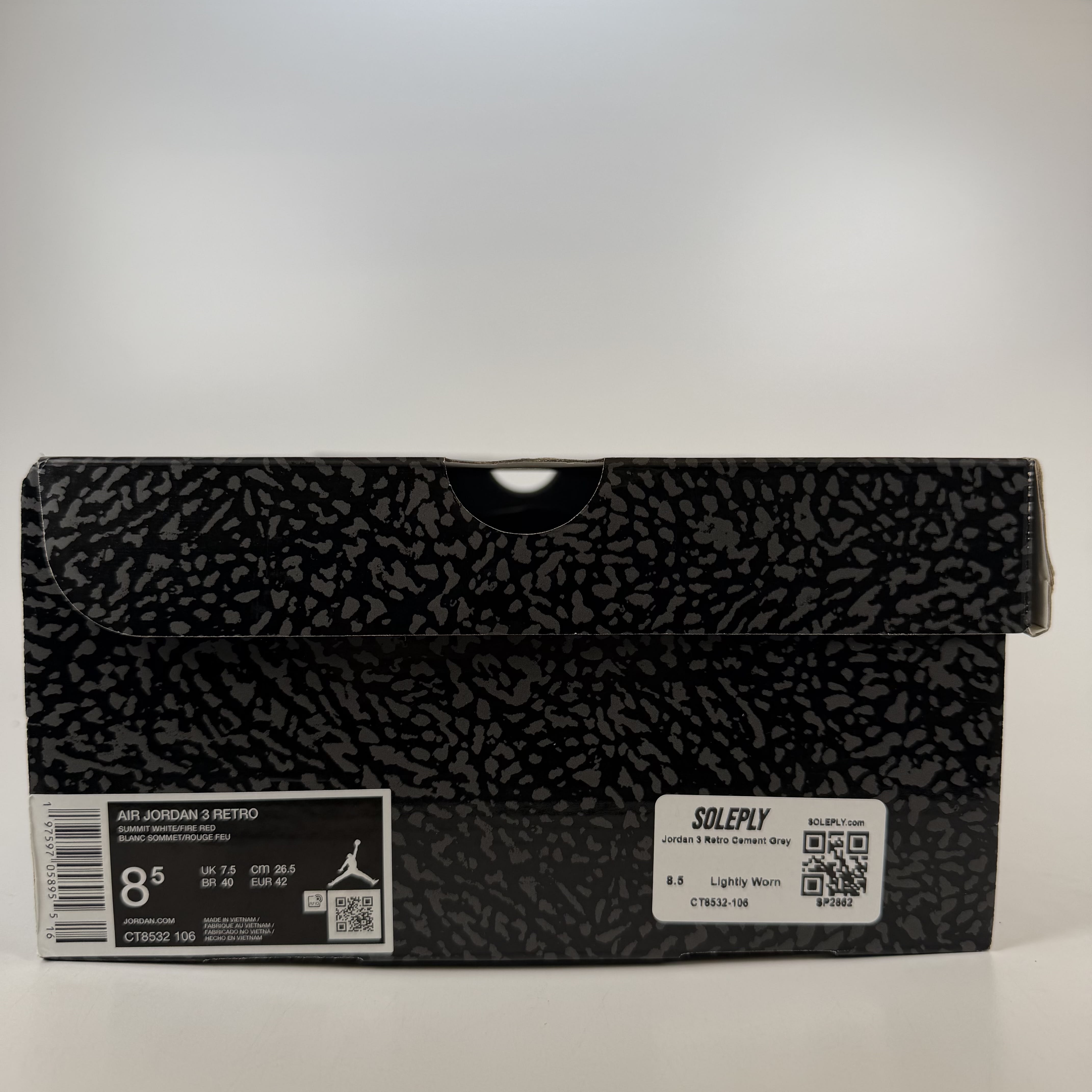 SP2862 Jordan 3 Retro Cement Grey