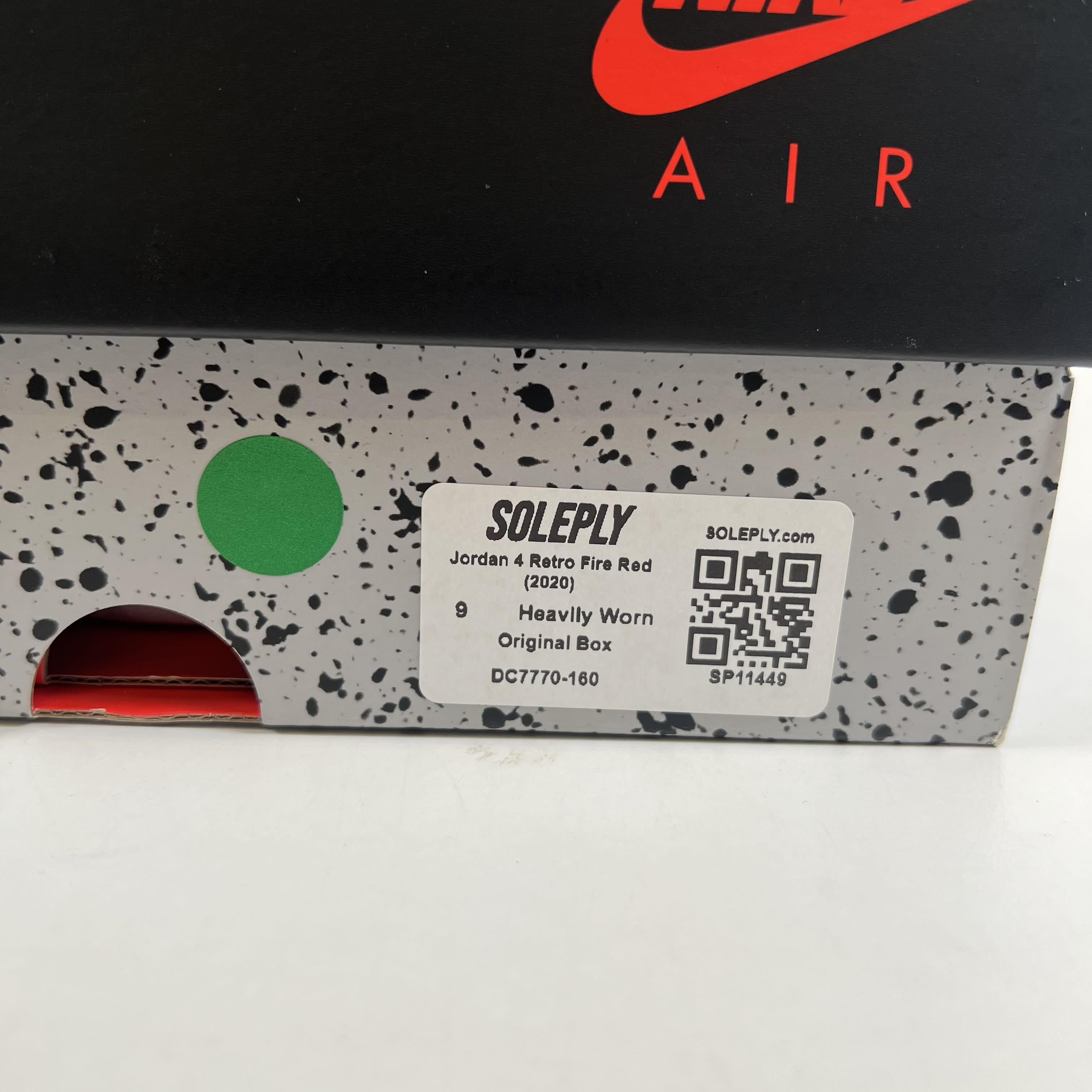 SP11449 Jordan 4 Retro Fire Red (2020)