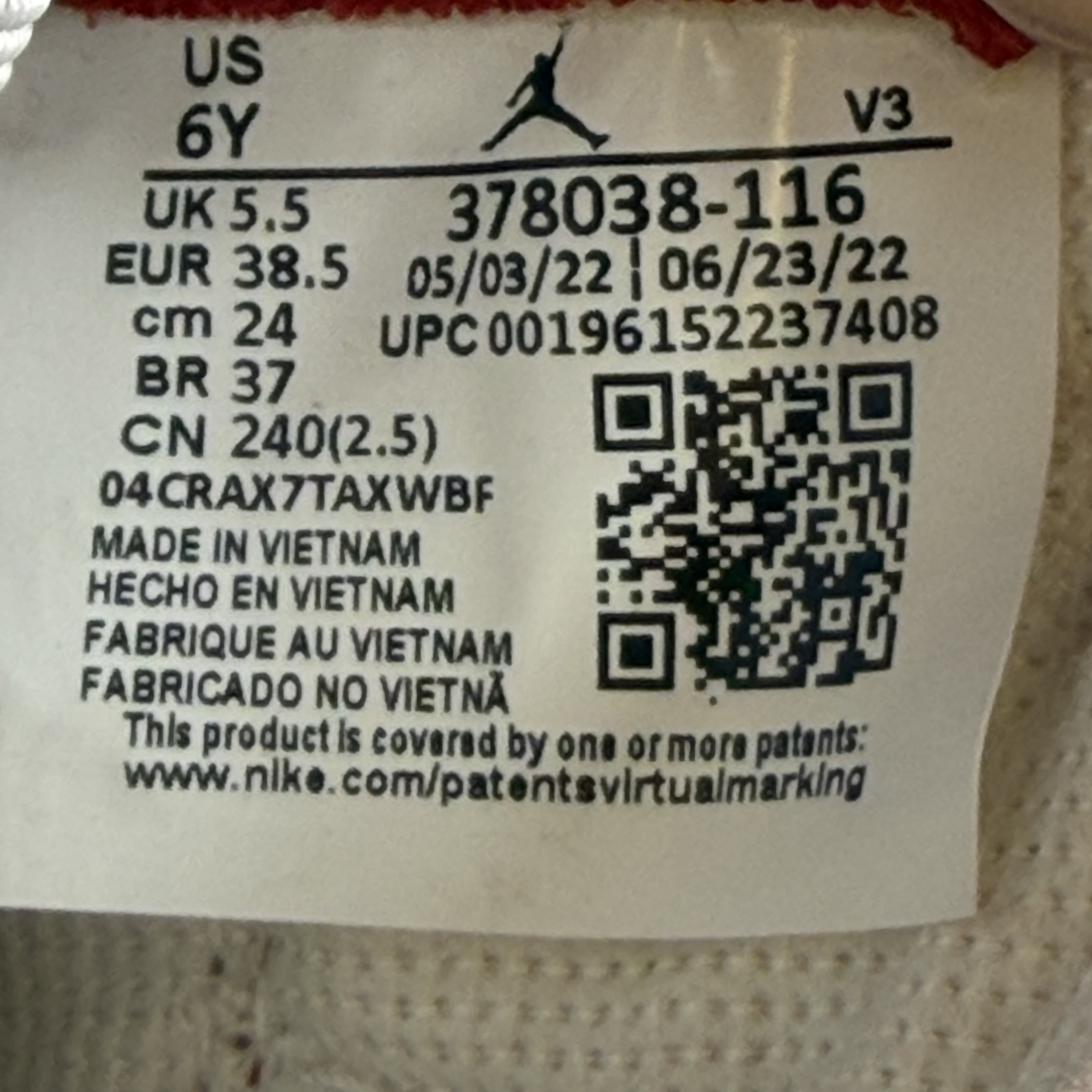 646894 Jordan 11 Retro Cherry (2022) (GS)