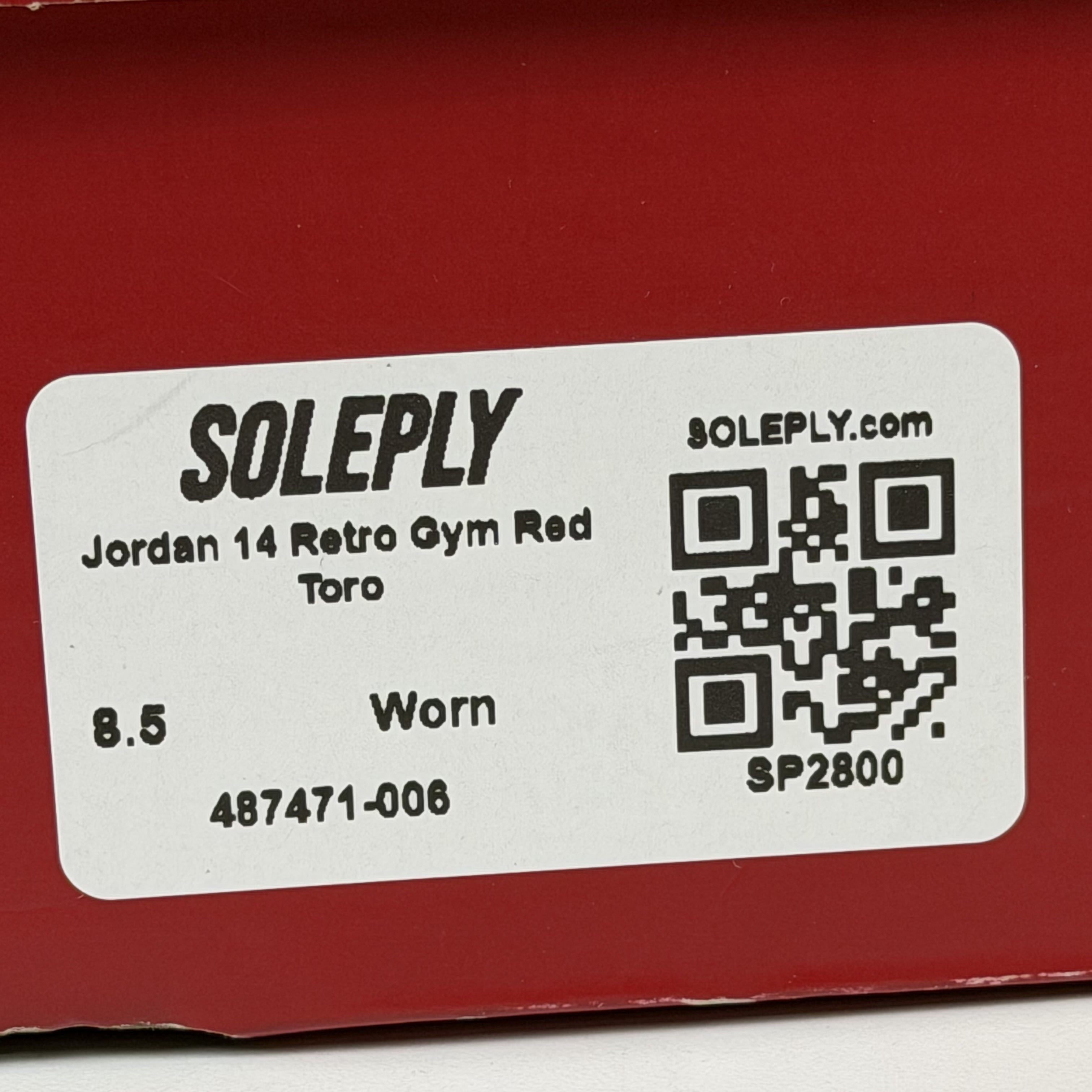 SP2800 Jordan 14 Retro Gym Red Toro