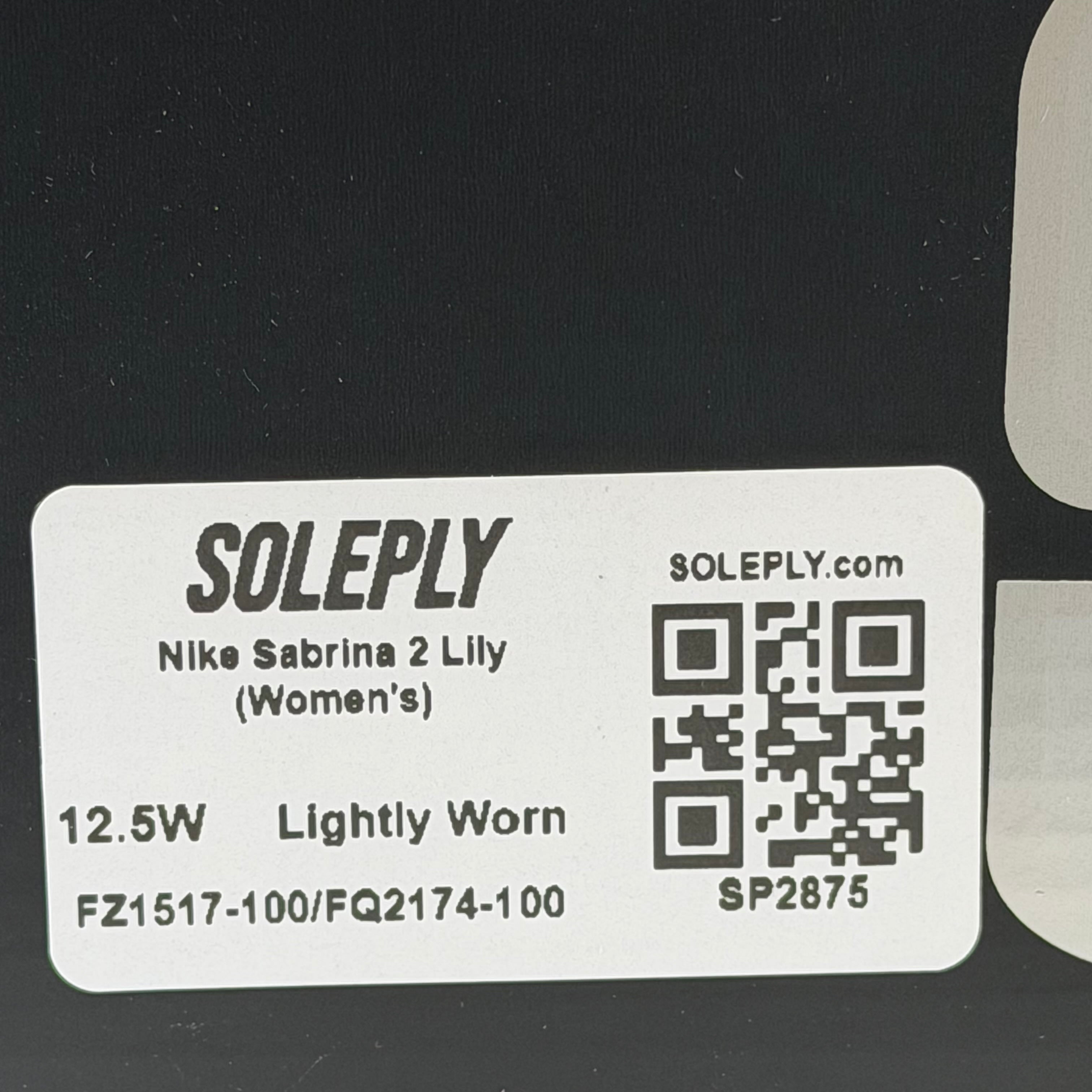 SP2875 Nike Sabrina 2 Lily (Women's)