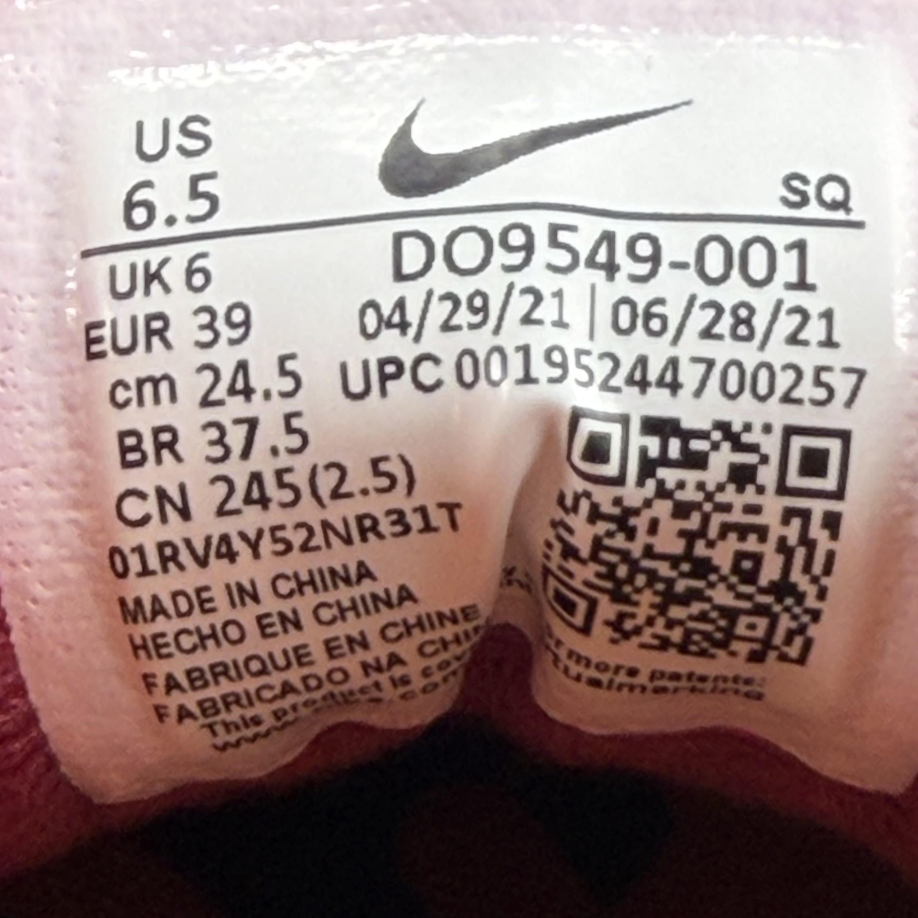 282773 Patta x Air Max 1 'Rush Maroon'