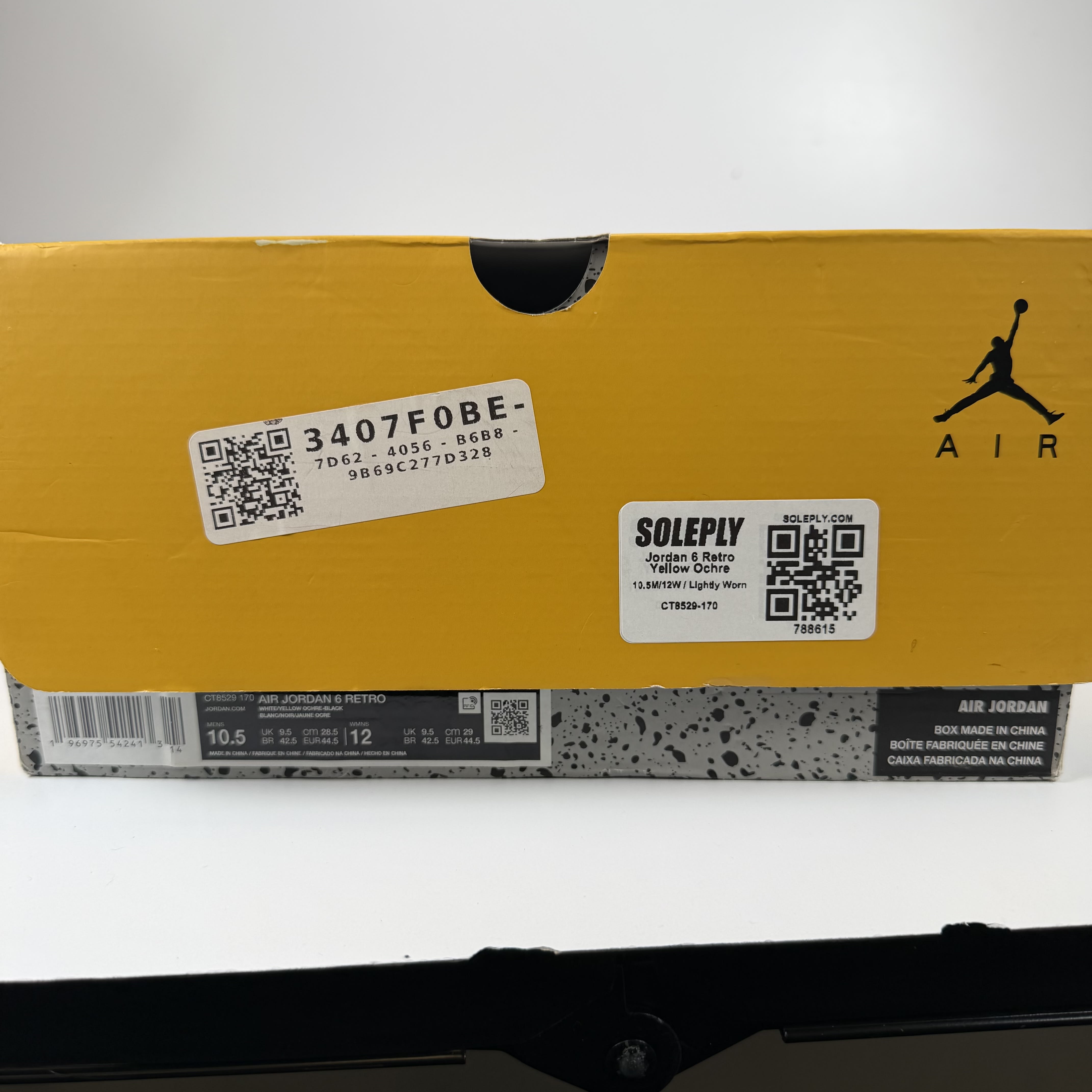 788615 Jordan 6 Retro Yellow Ochre