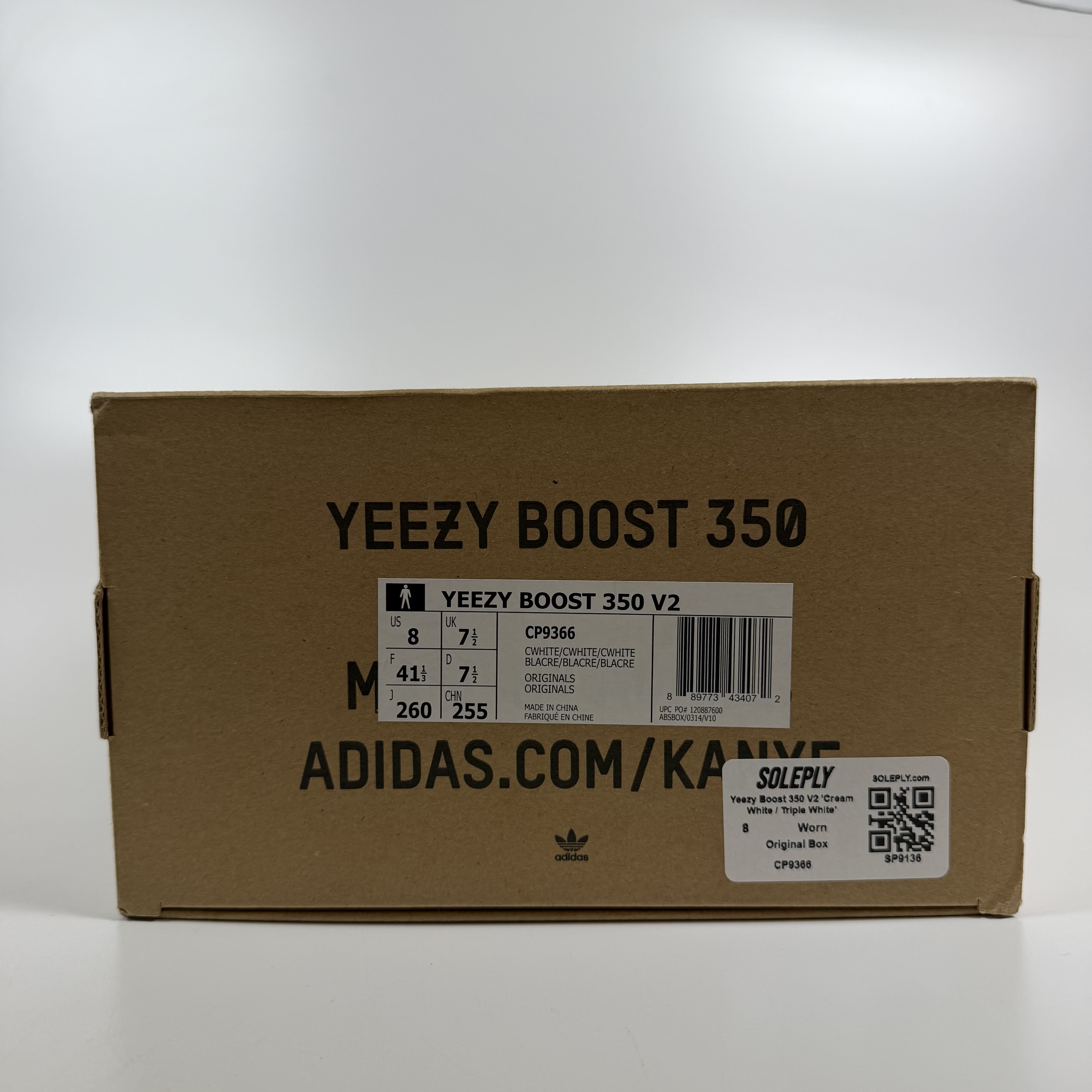 SP9136 Yeezy Boost 350 V2 'Cream White / Triple White'