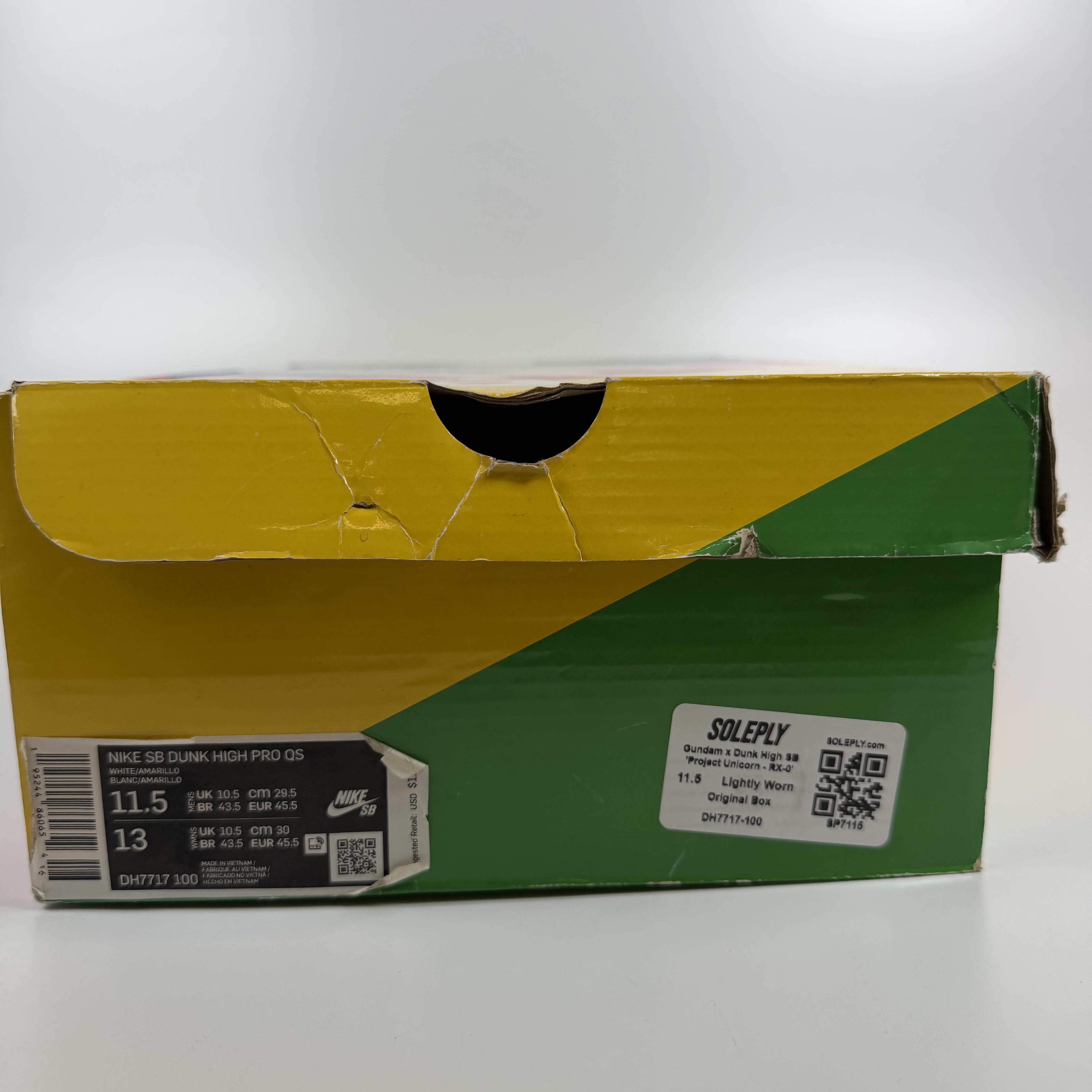 SP7115 Gundam x Dunk High SB 'Project Unicorn - RX-0'