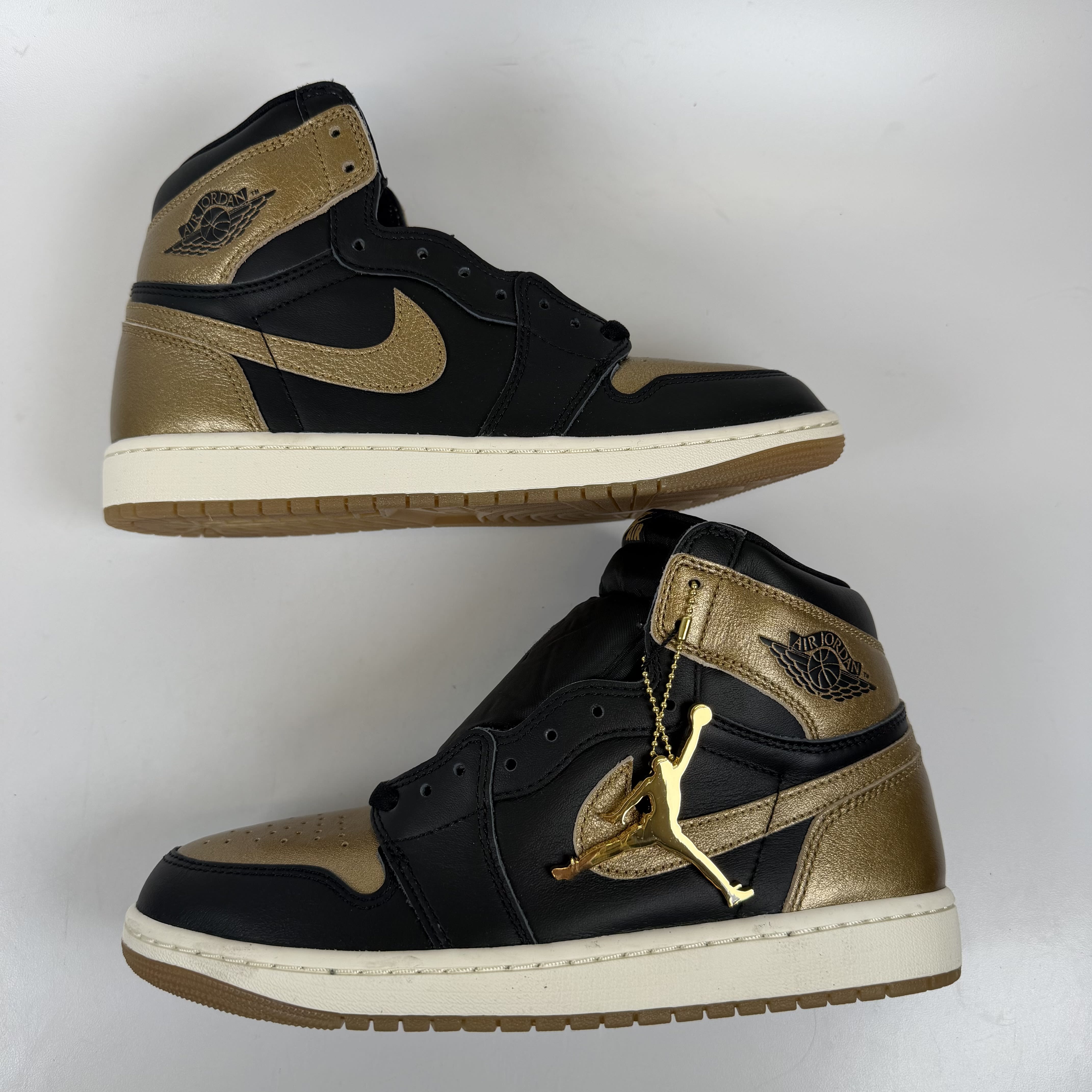 SP12607 Jordan 1 Retro High OG Black Metallic Gold