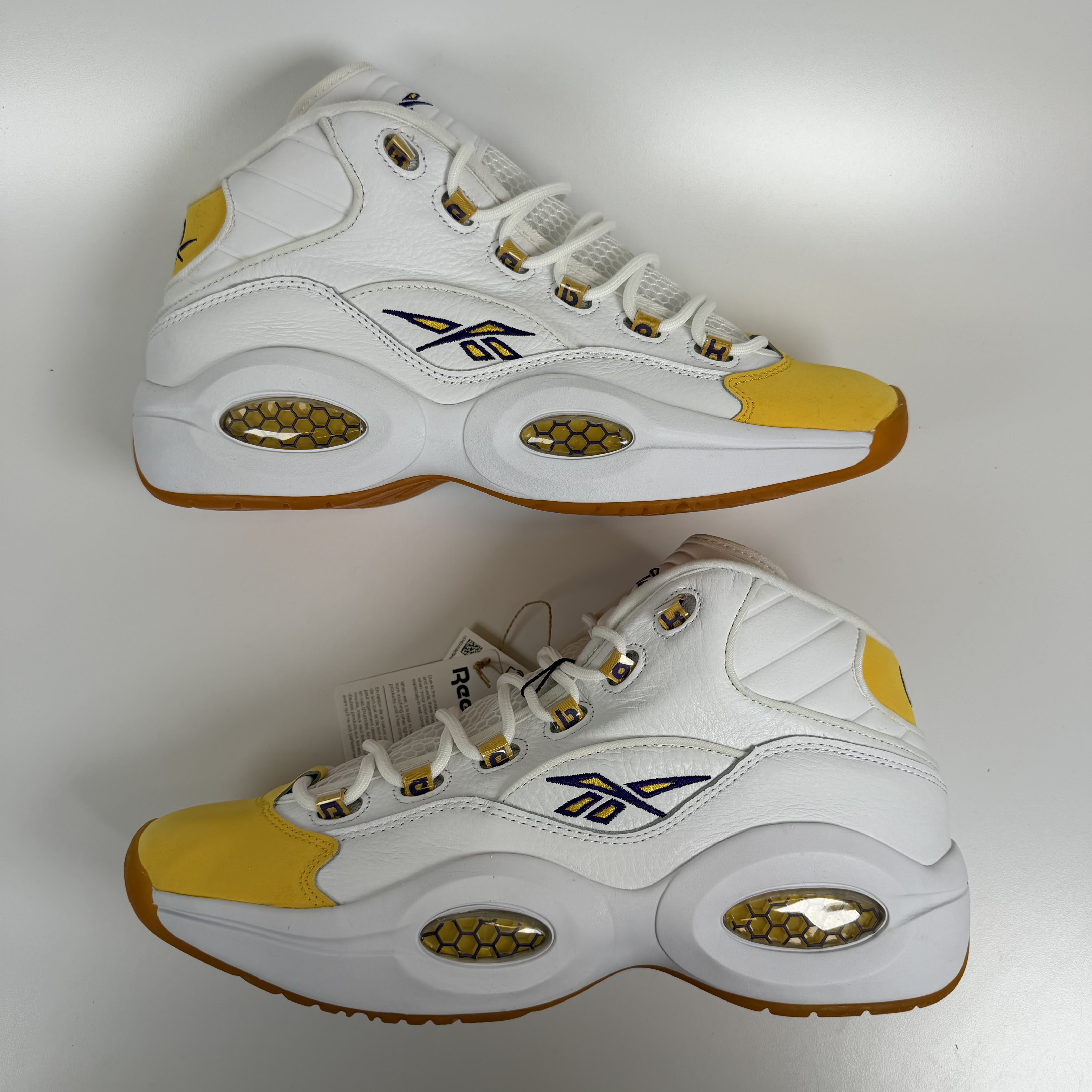 SP7916 Reebok Question Mid Yellow Toe