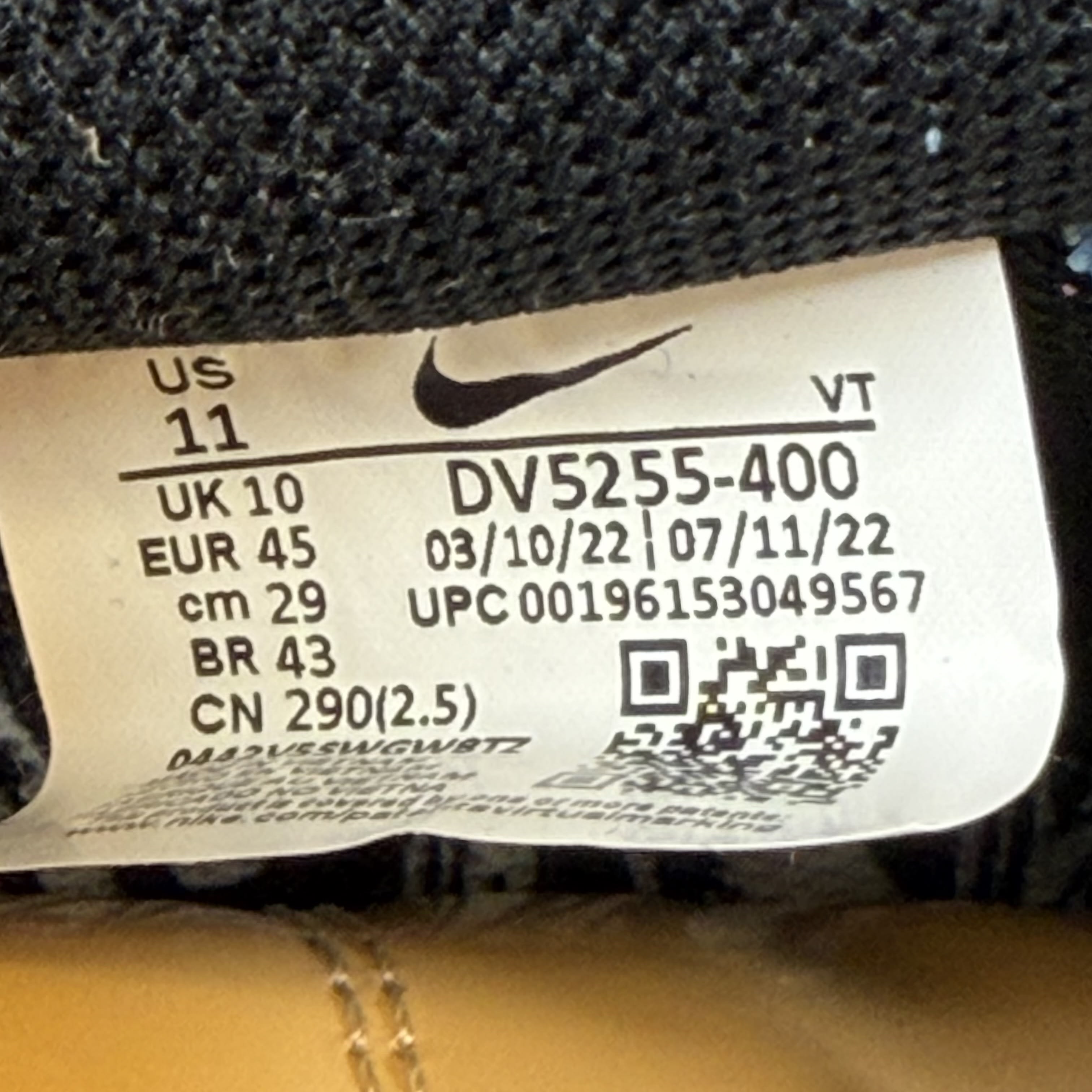 SP6778 Nike Air Force 1 Low SP Undefeated Multi-Patent Total Orange