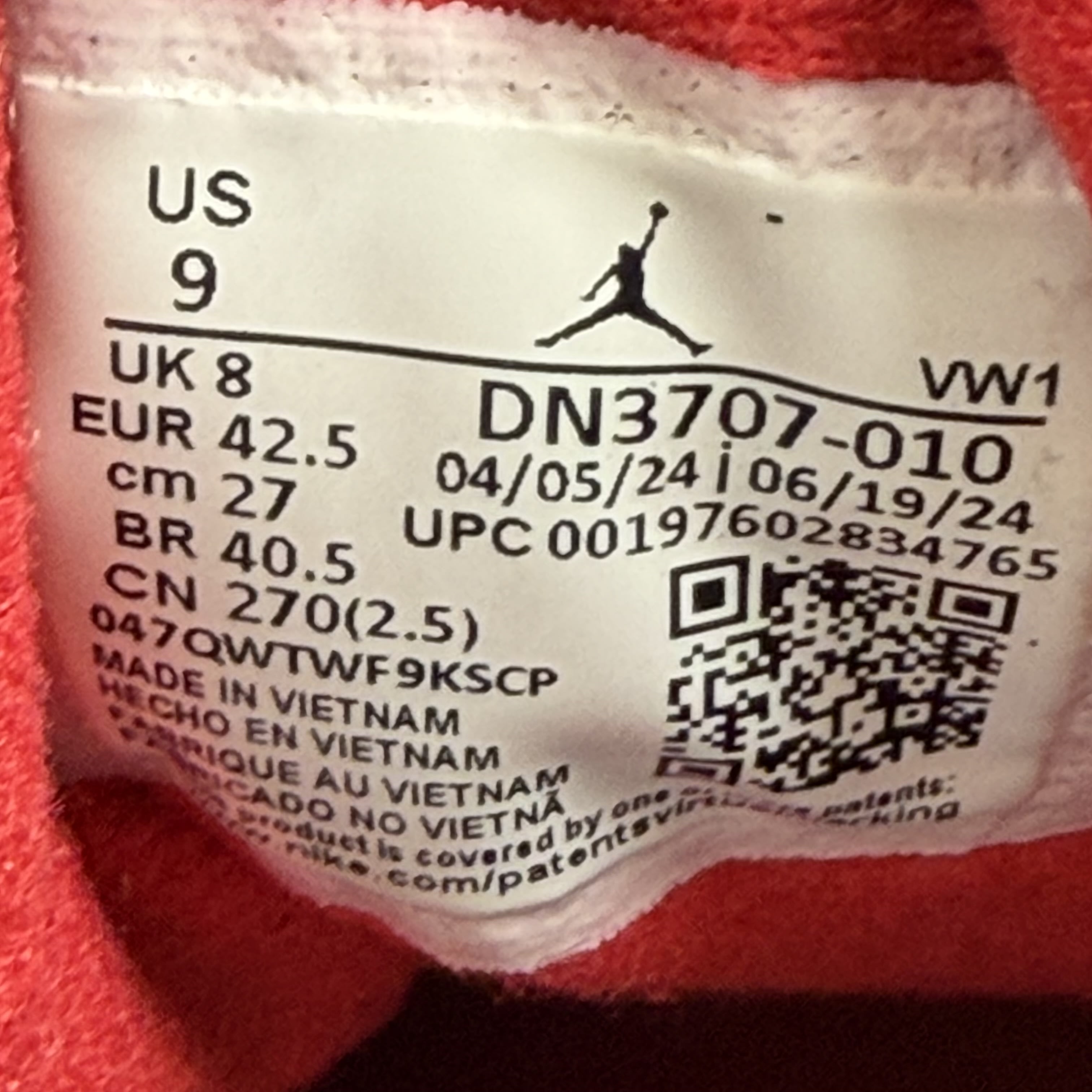 SP818 Jordan 3 Retro OG Black Cement (2024)