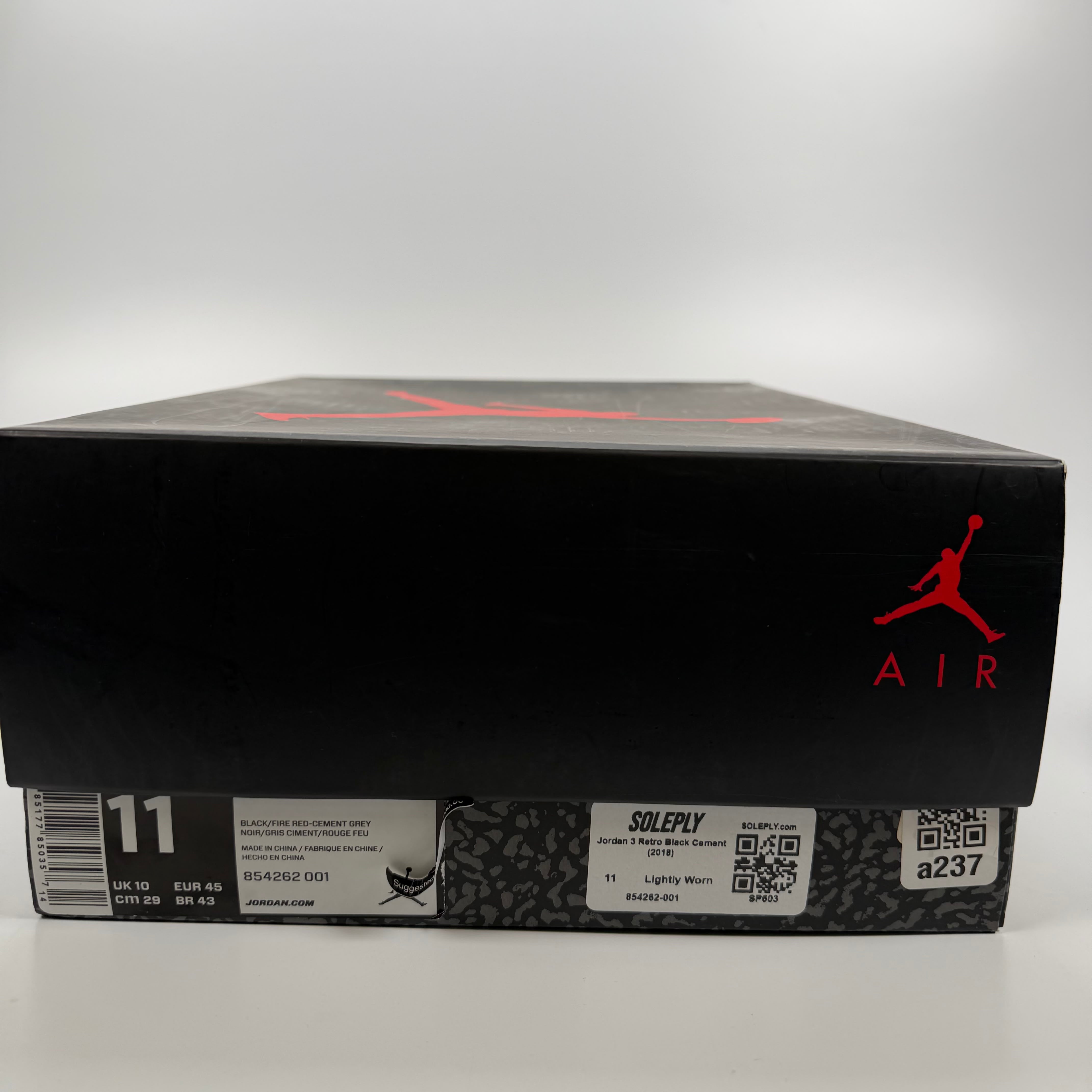 SP603 Jordan 3 Retro Black Cement (2018)