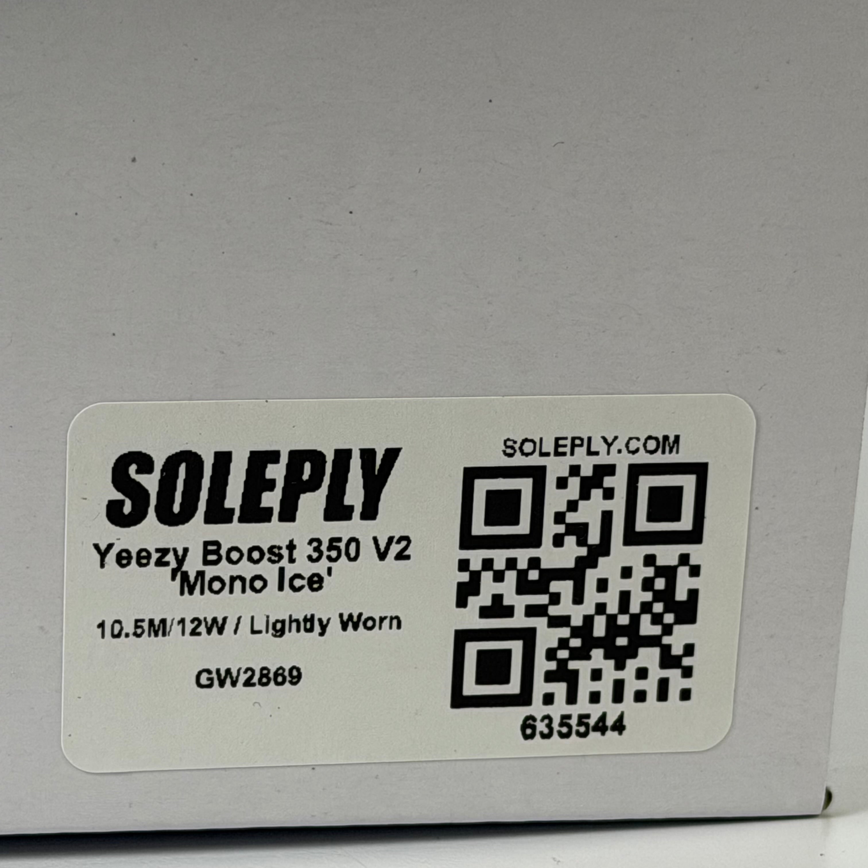 635544 adidas Yeezy Boost 350 V2 Mono Ice