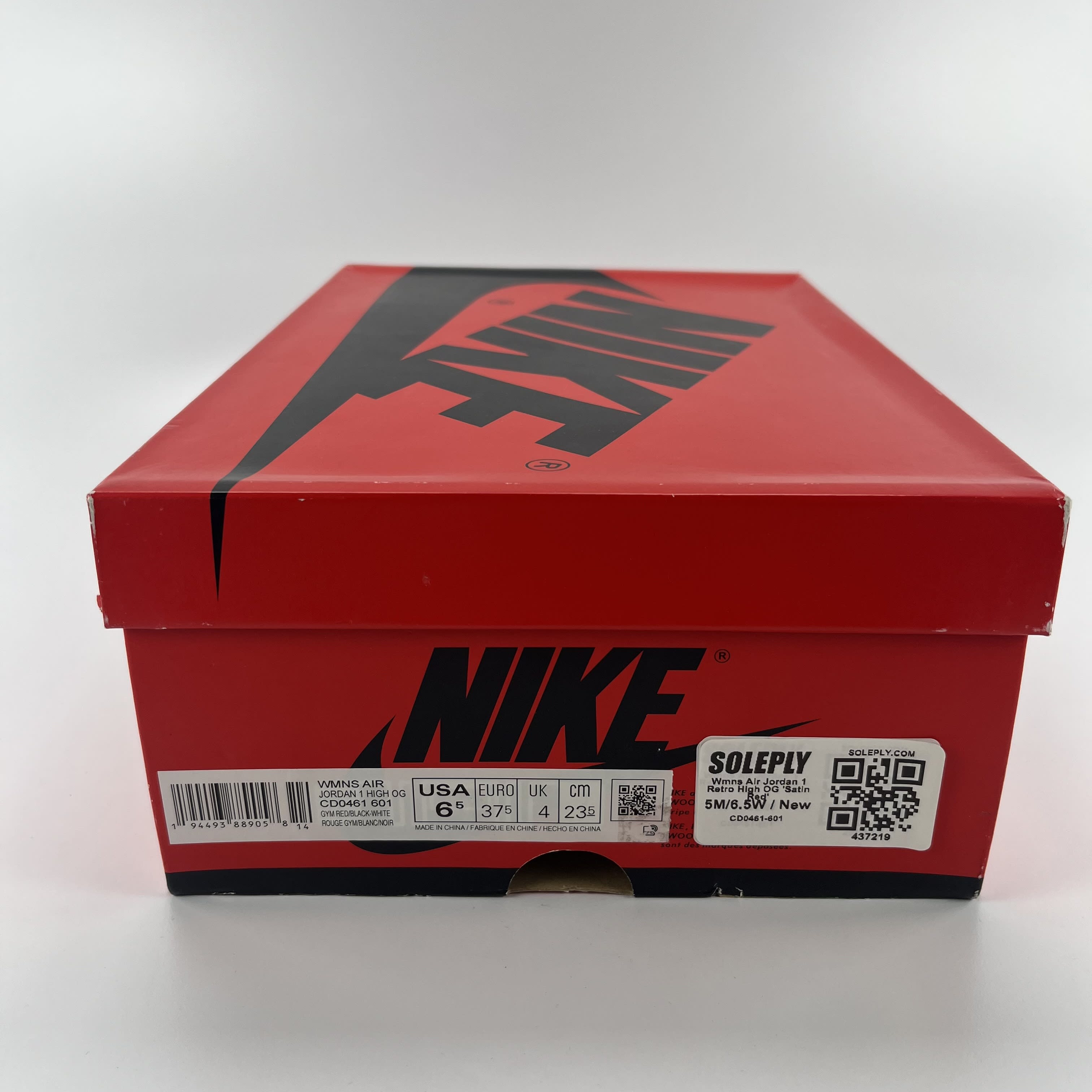 437219 Wmns Air Jordan 1 Retro High OG 'Satin Red'