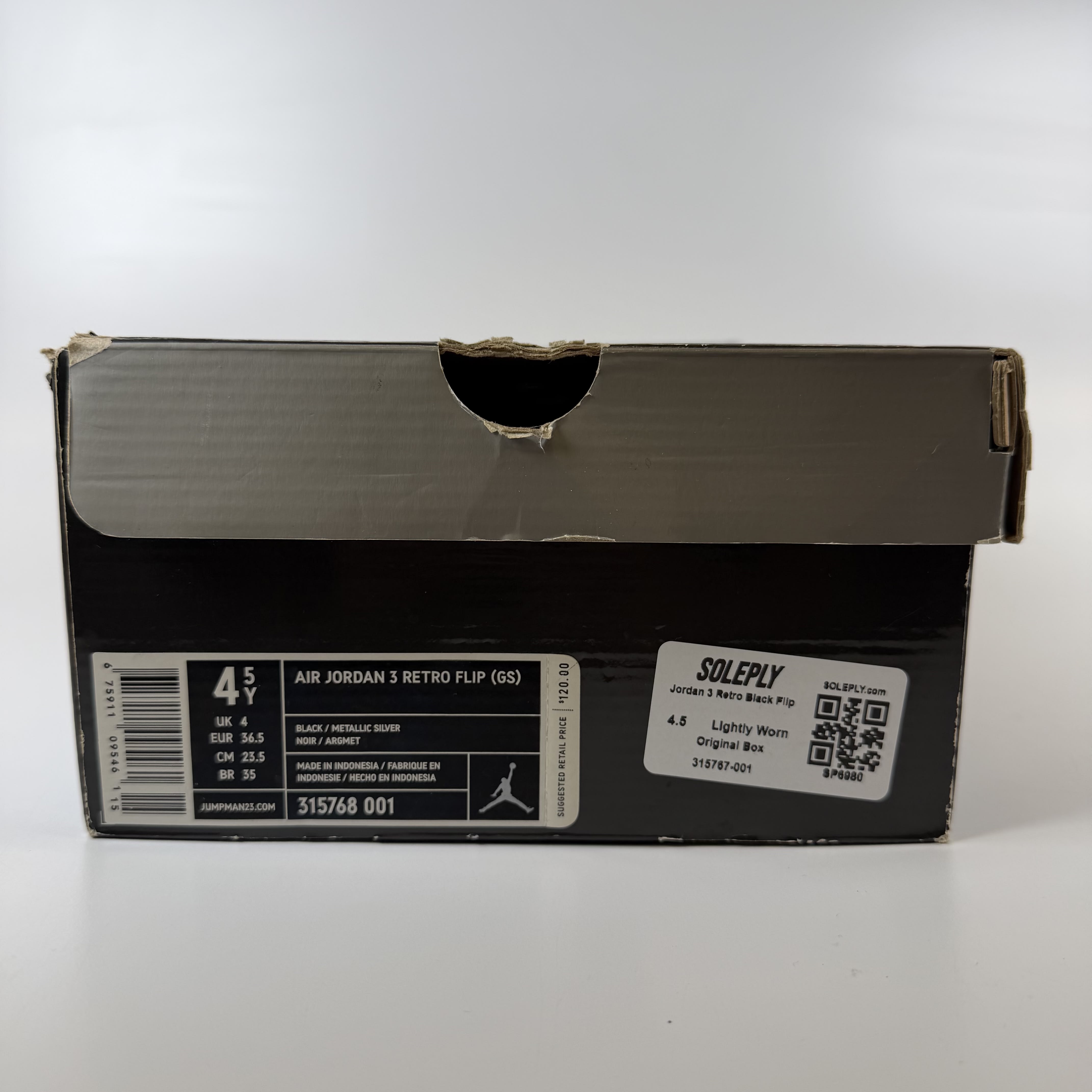 SP6980 Jordan 3 Retro Black Flip