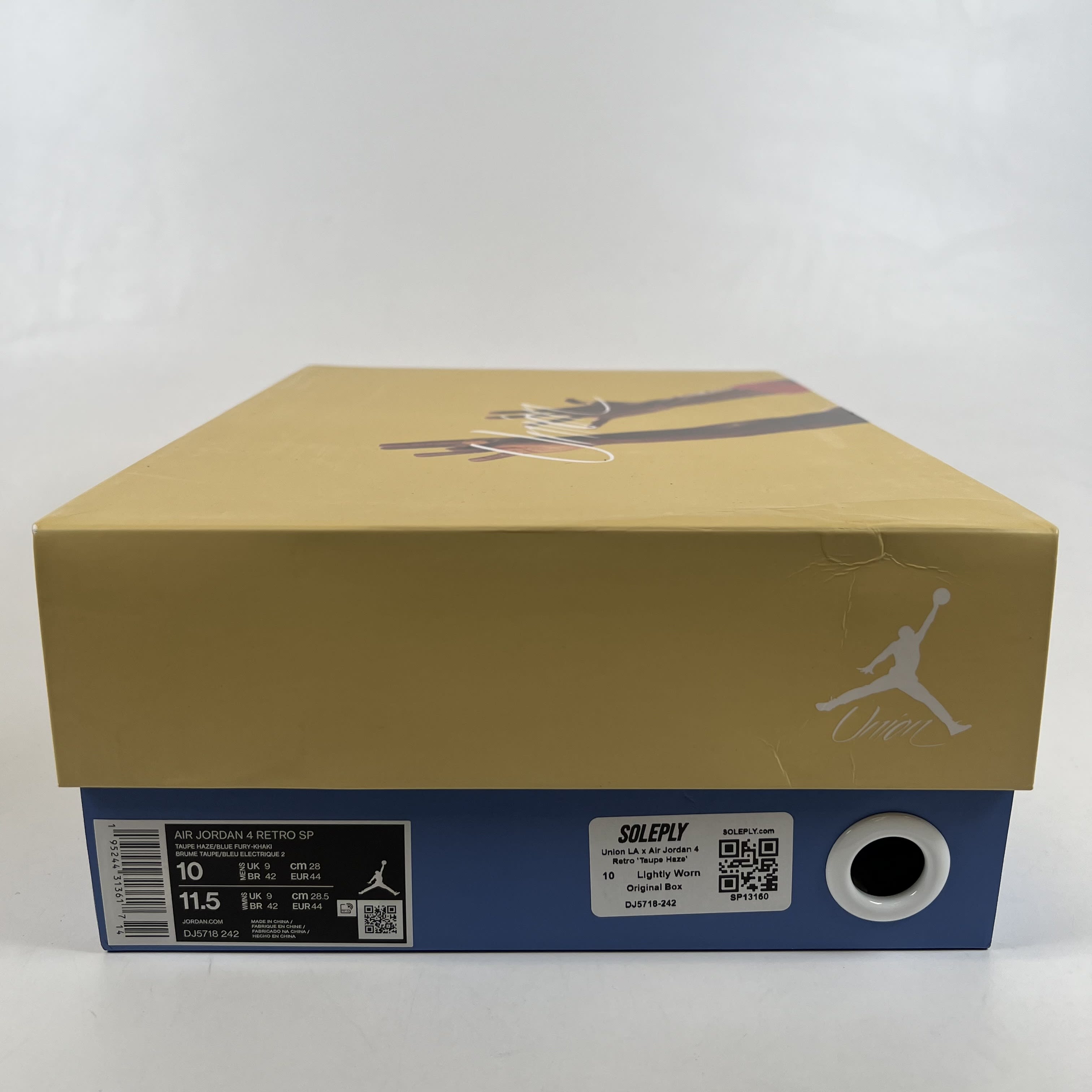 SP13160 Union LA x Air Jordan 4 Retro 'Taupe Haze'