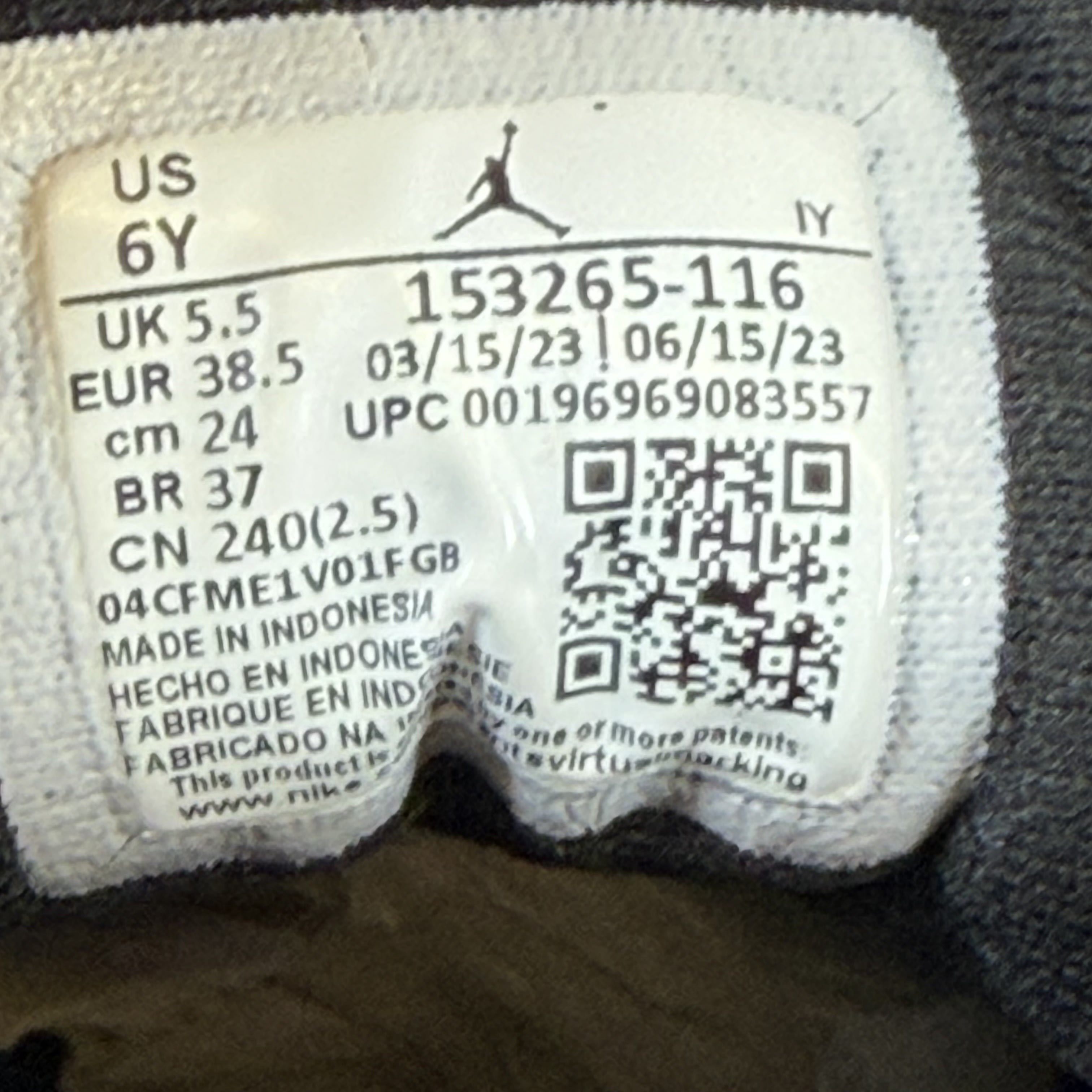 SP6963 Jordan 12 Retro Cherry (2023) (GS)