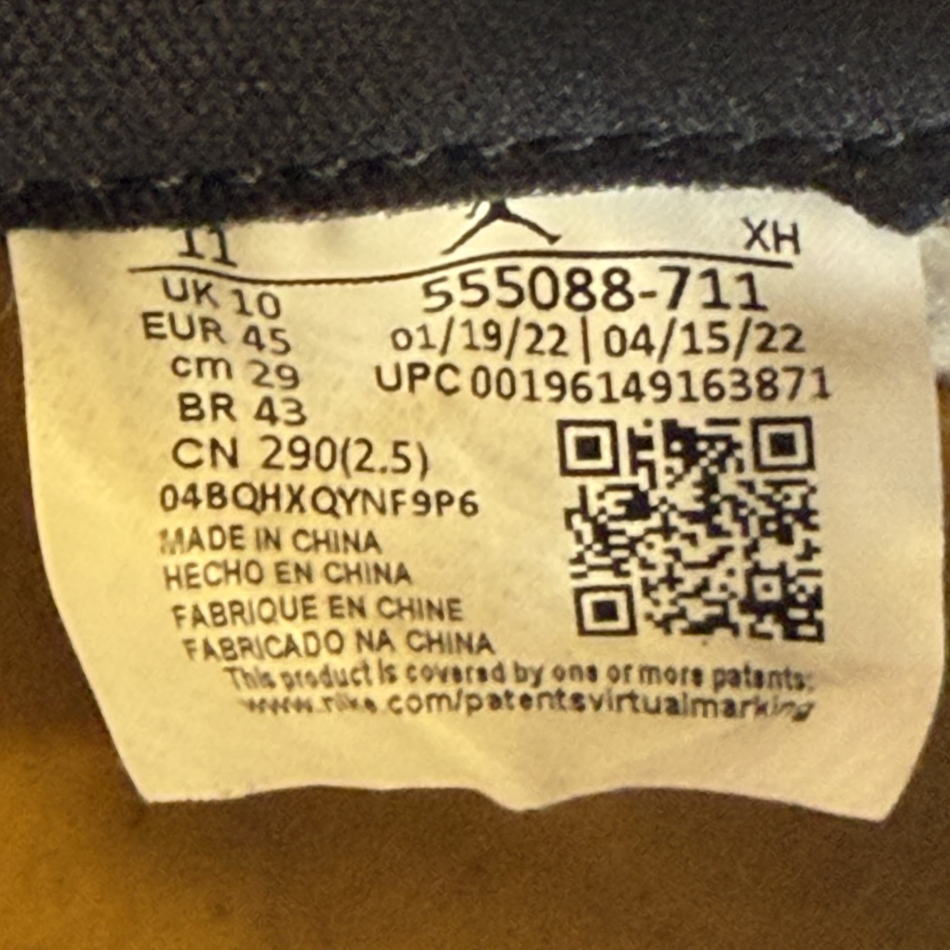354242 Jordan 1 Retro High OG Taxi
