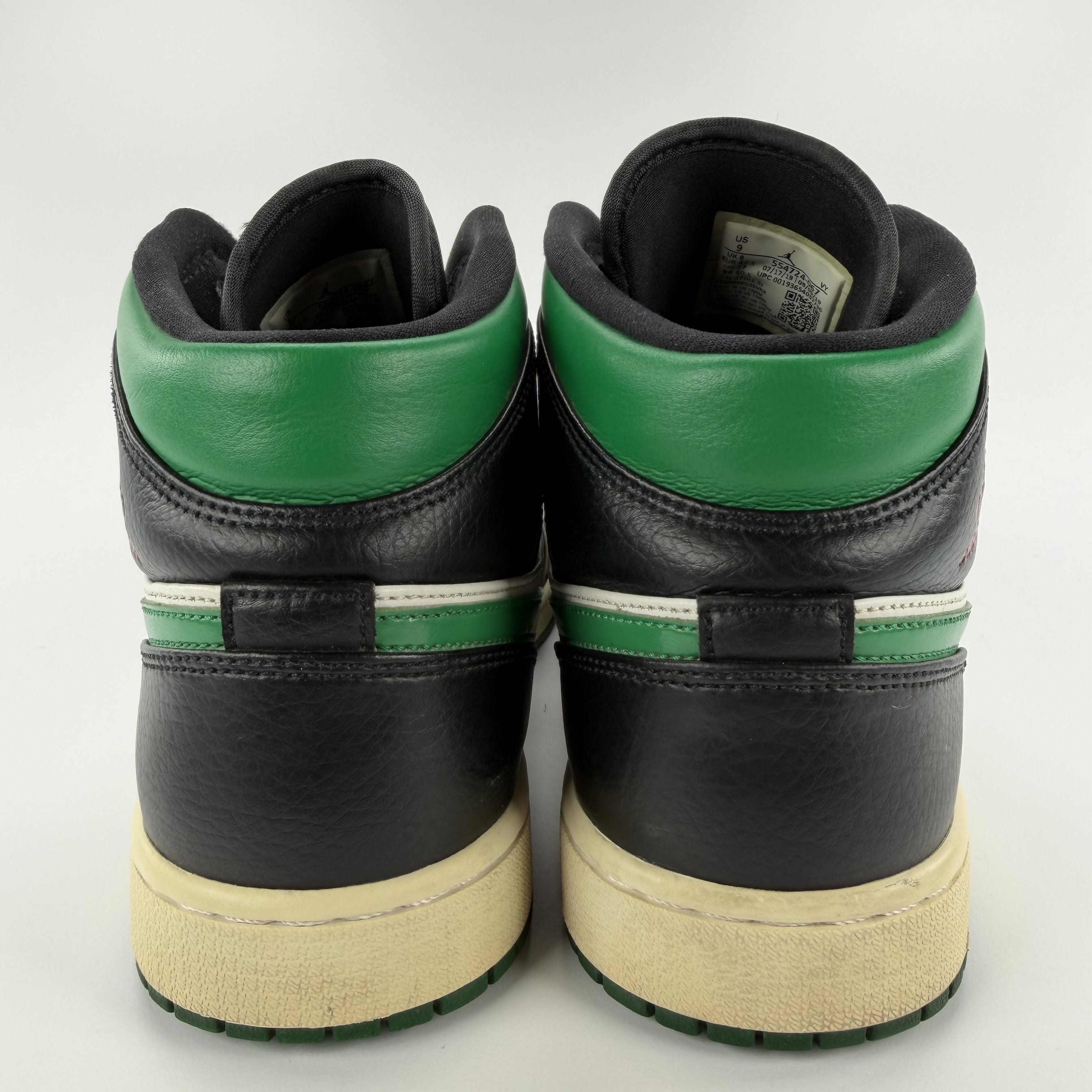 635942 Jordan 1 Mid Green Toe