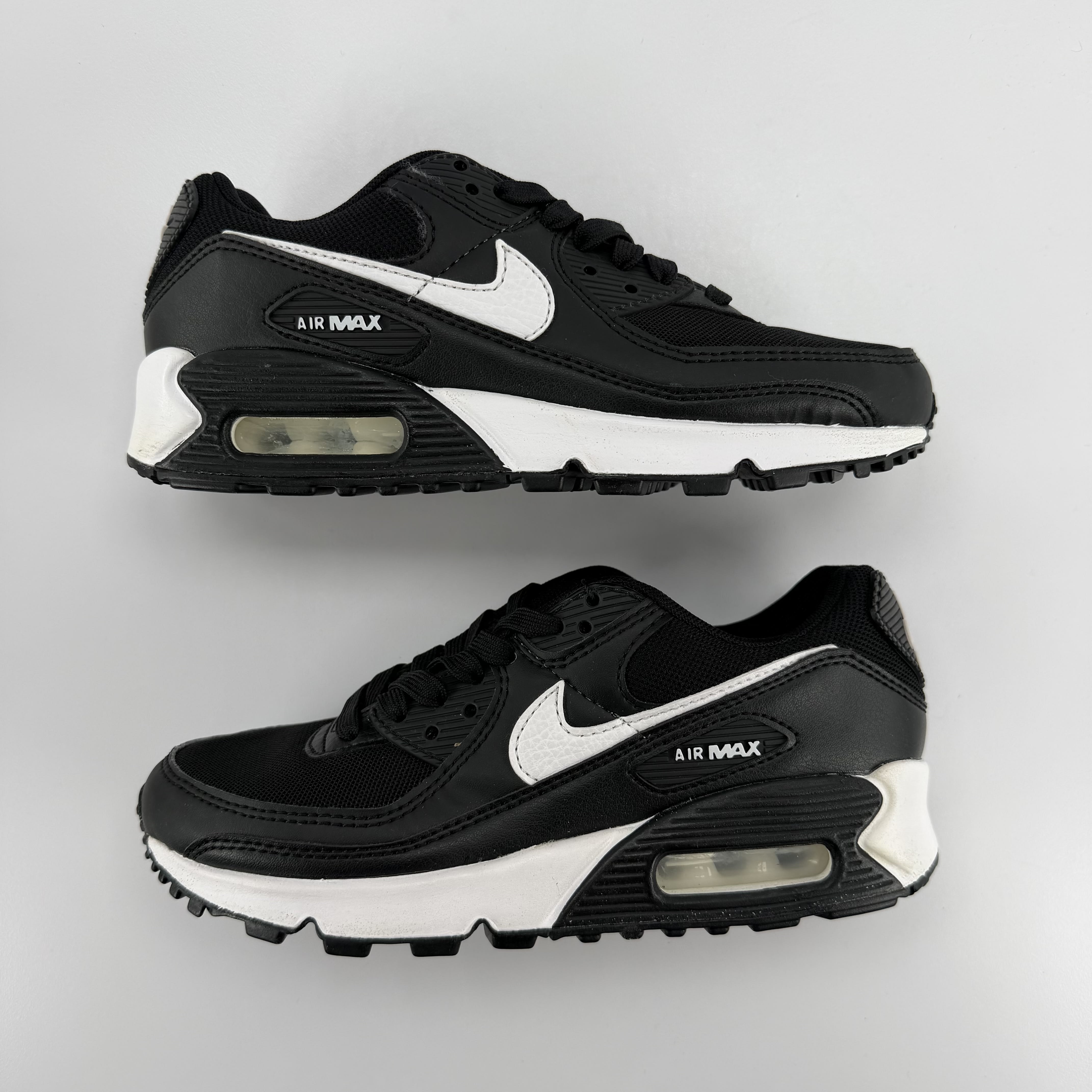 458935 Nike Air Max 90 Black White (Women's)