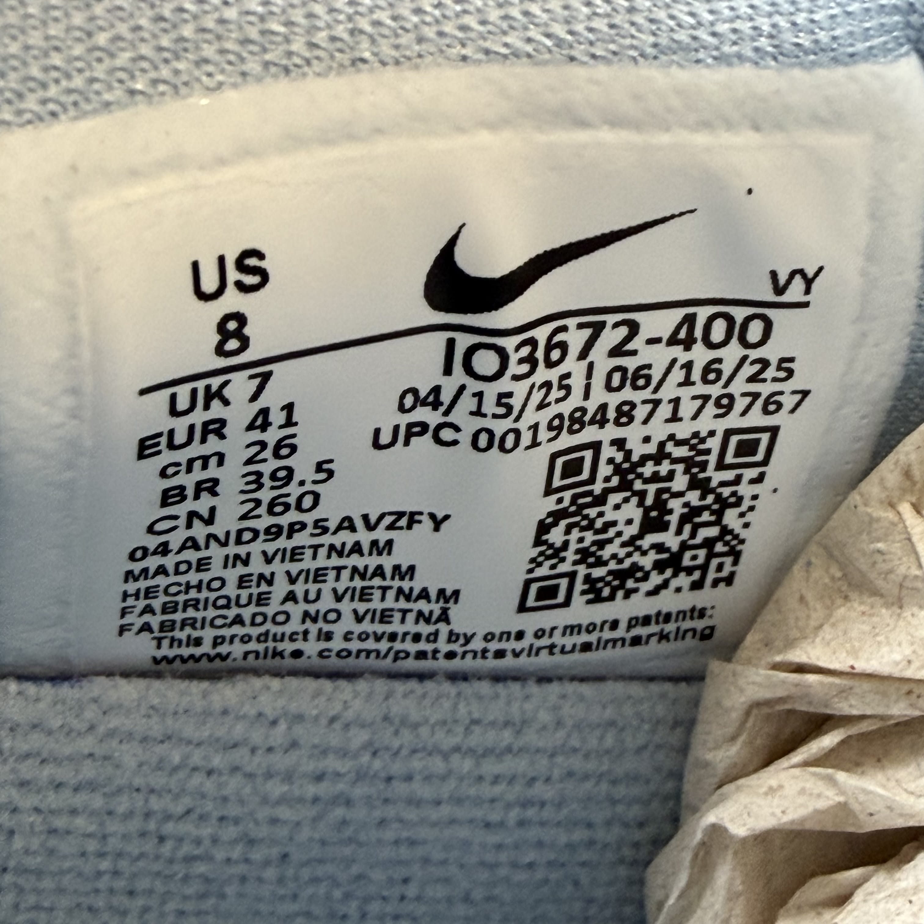 SP9086 Nike Kobe 6 Protro Caitlin Clark Light Armory Blue