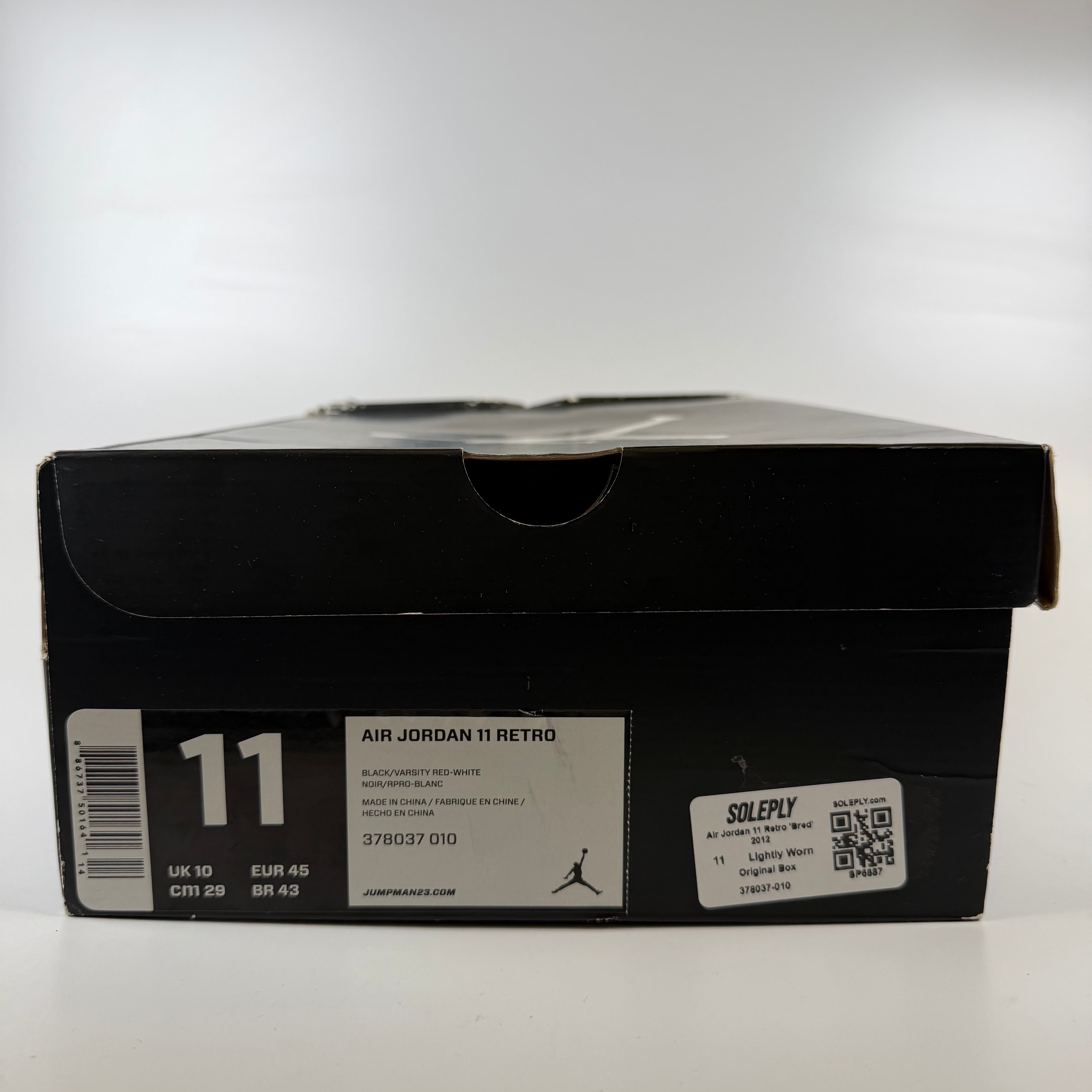 SP6887 Air Jordan 11 Retro 'Bred' 2012