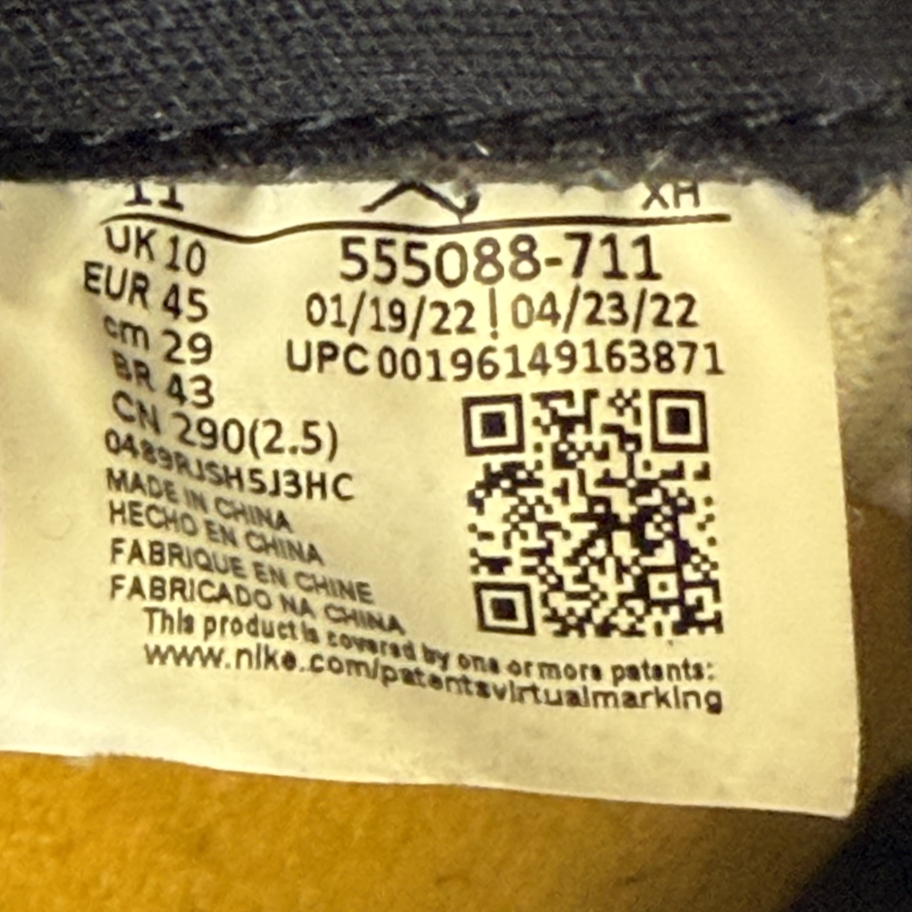 627850 Jordan 1 Retro High OG Taxi
