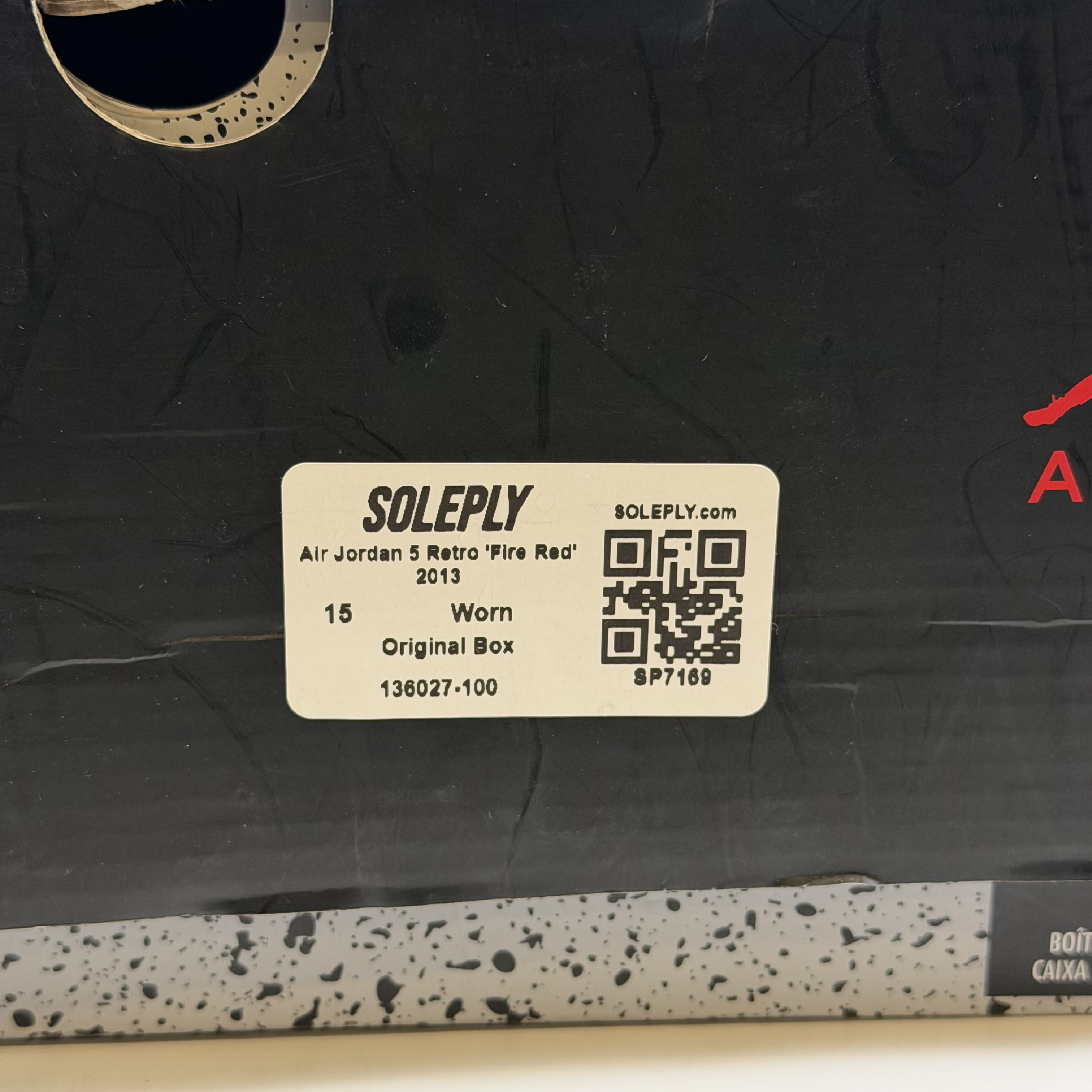 SP7169 Air Jordan 5 Retro 'Fire Red' 2013