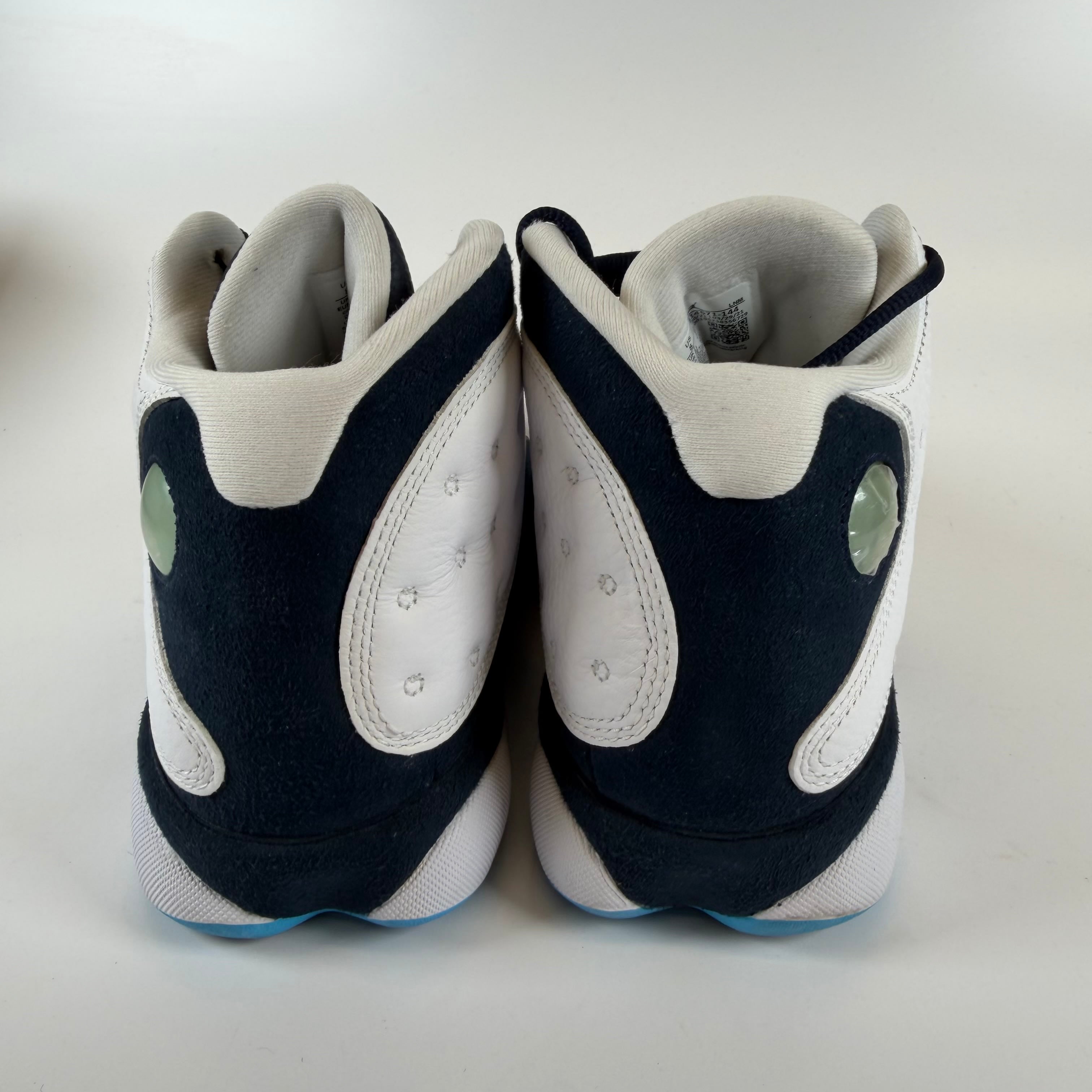 823520 Jordan 13 Retro Obsidian Powder Blue White