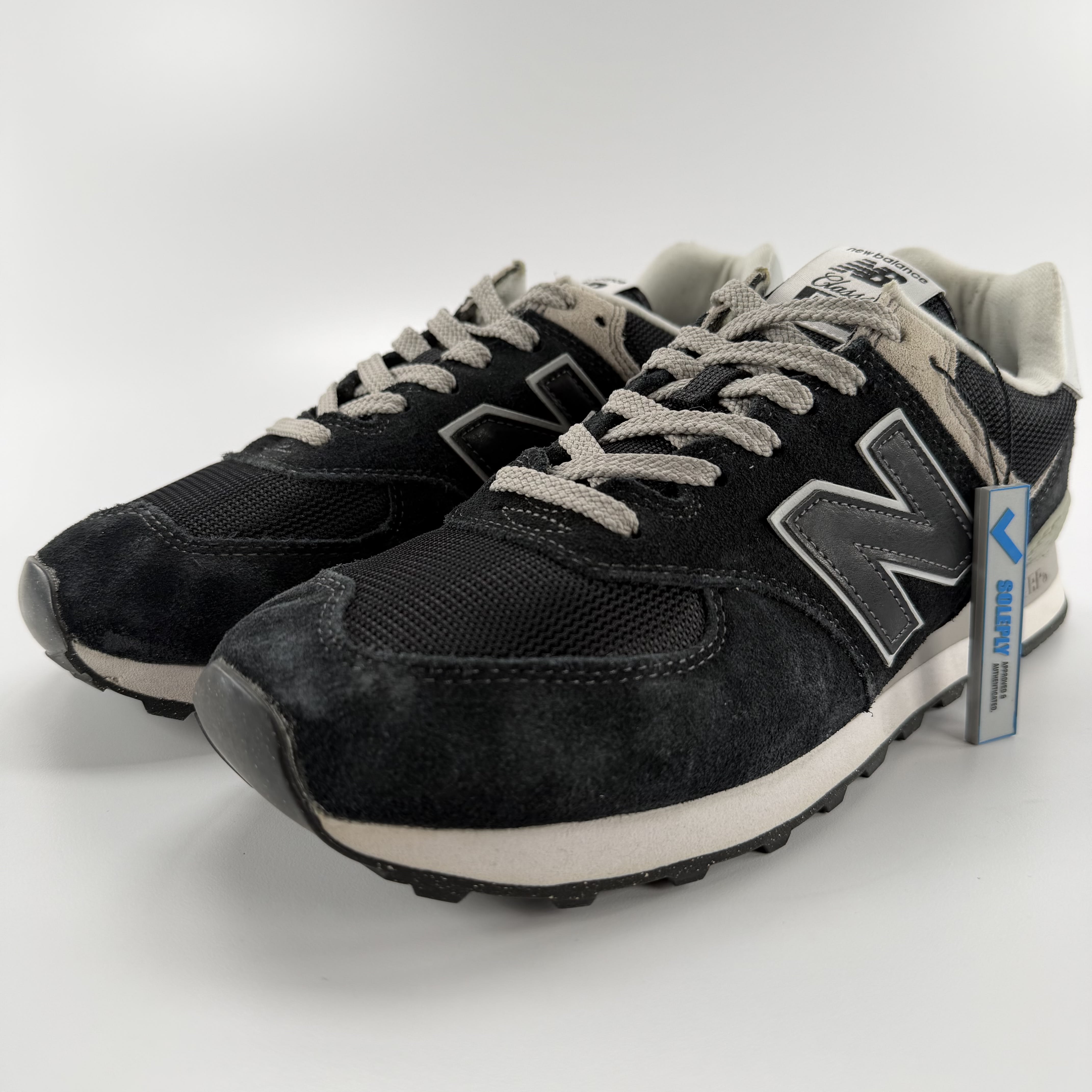 755555 New Balance 574 Black White