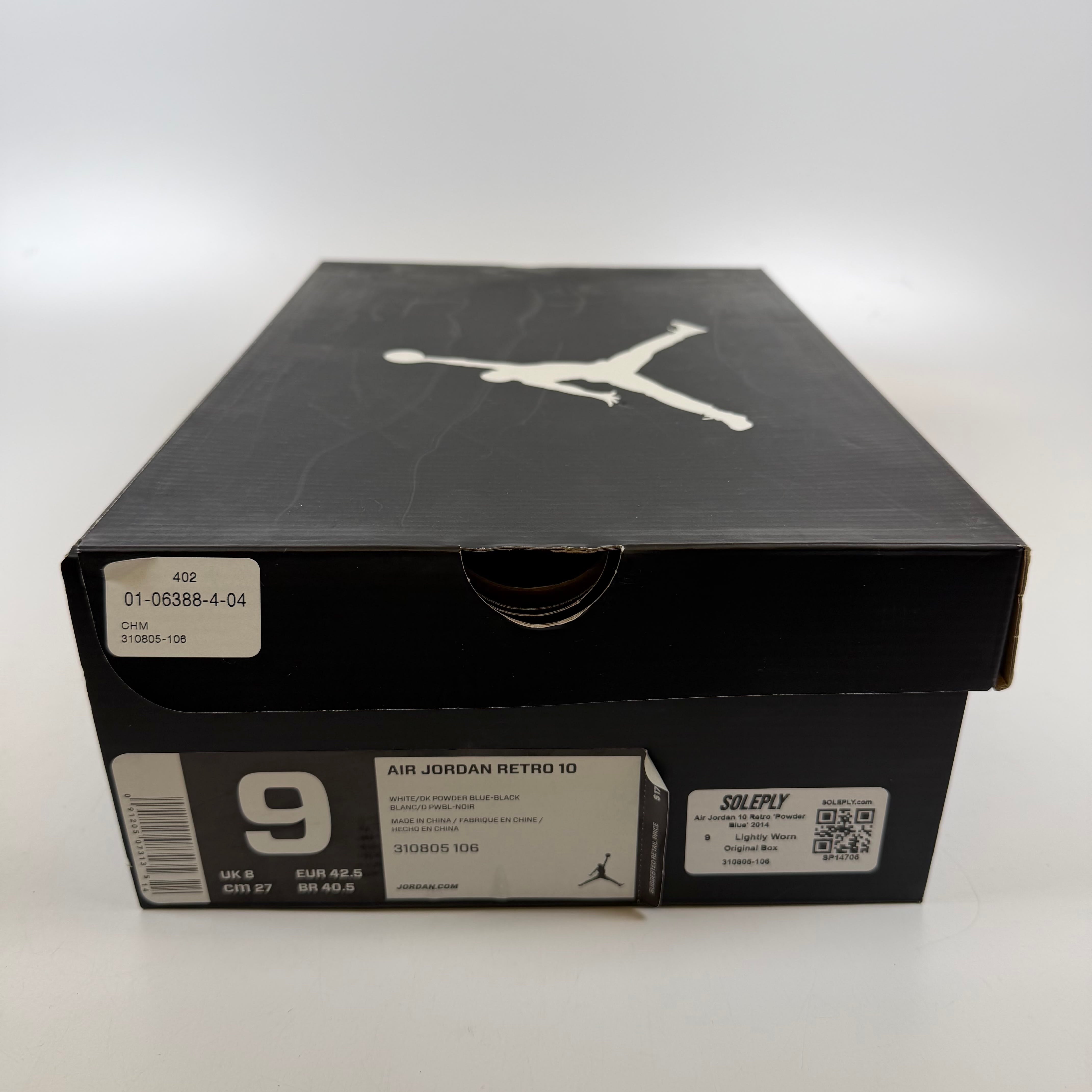 SP14706 Air Jordan 10 Retro 'Powder Blue' 2014