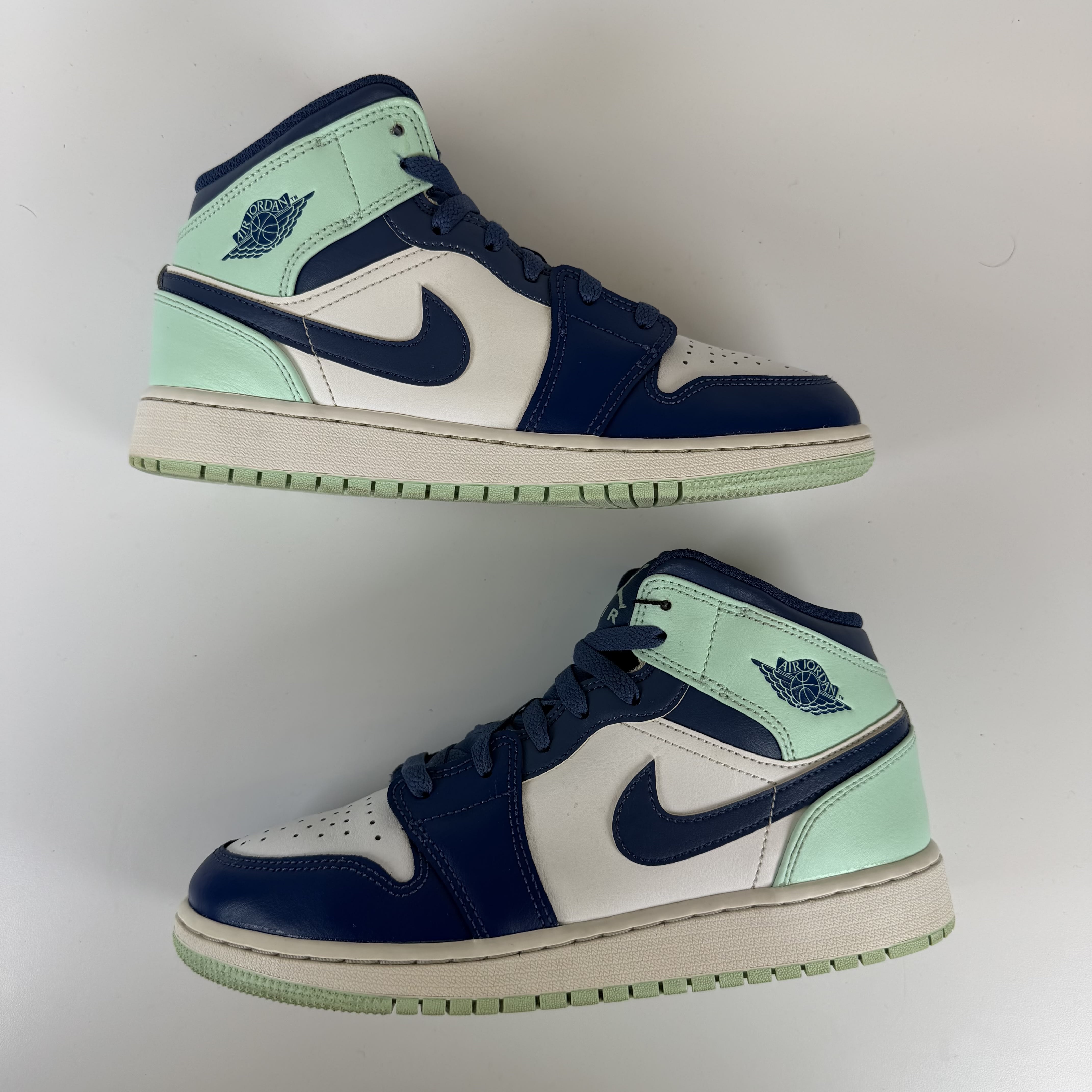 SP6958 Jordan 1 Mid Mystic Navy Mint Foam (GS)