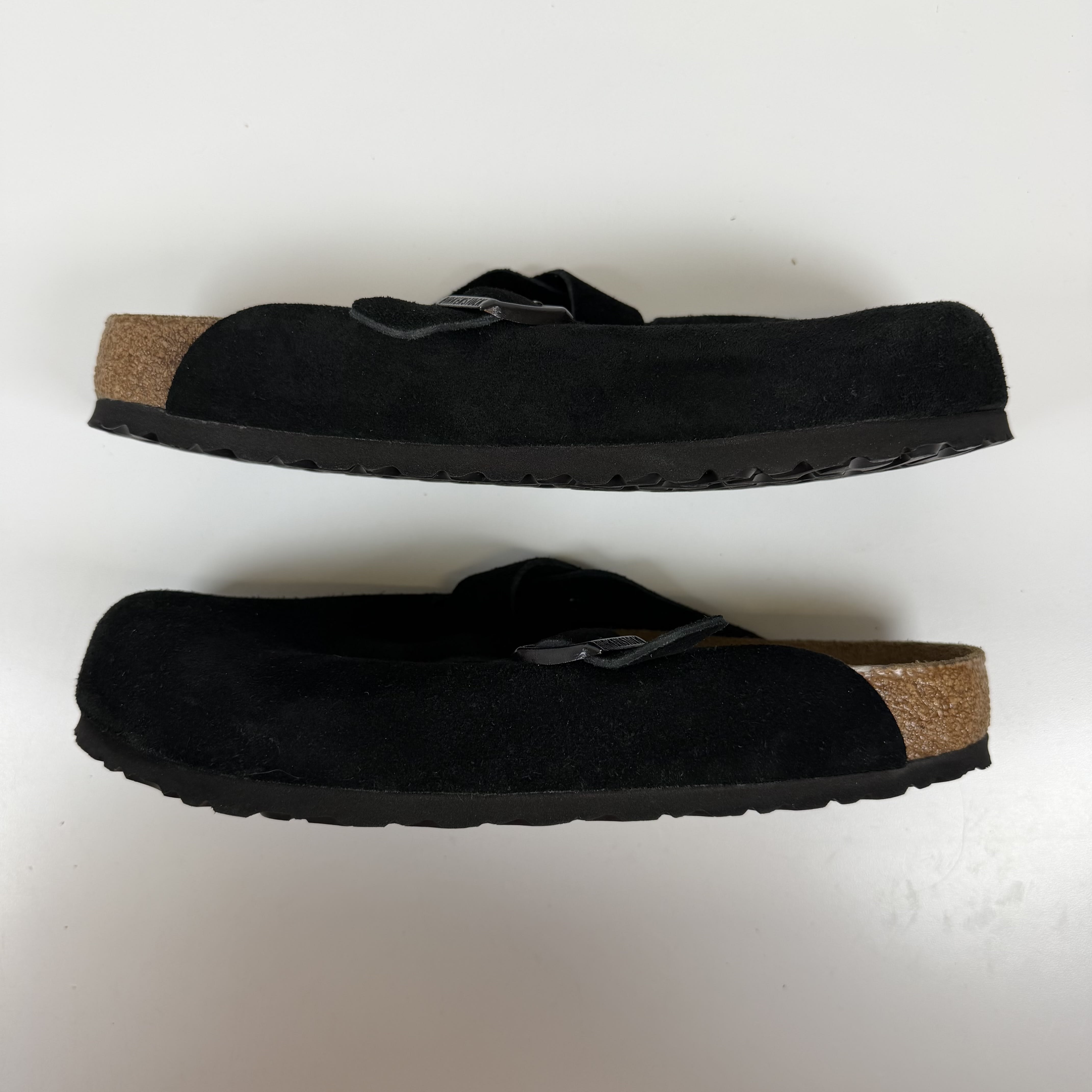 SP10320 Birkenstock Boston Soft Footbed Suede Black