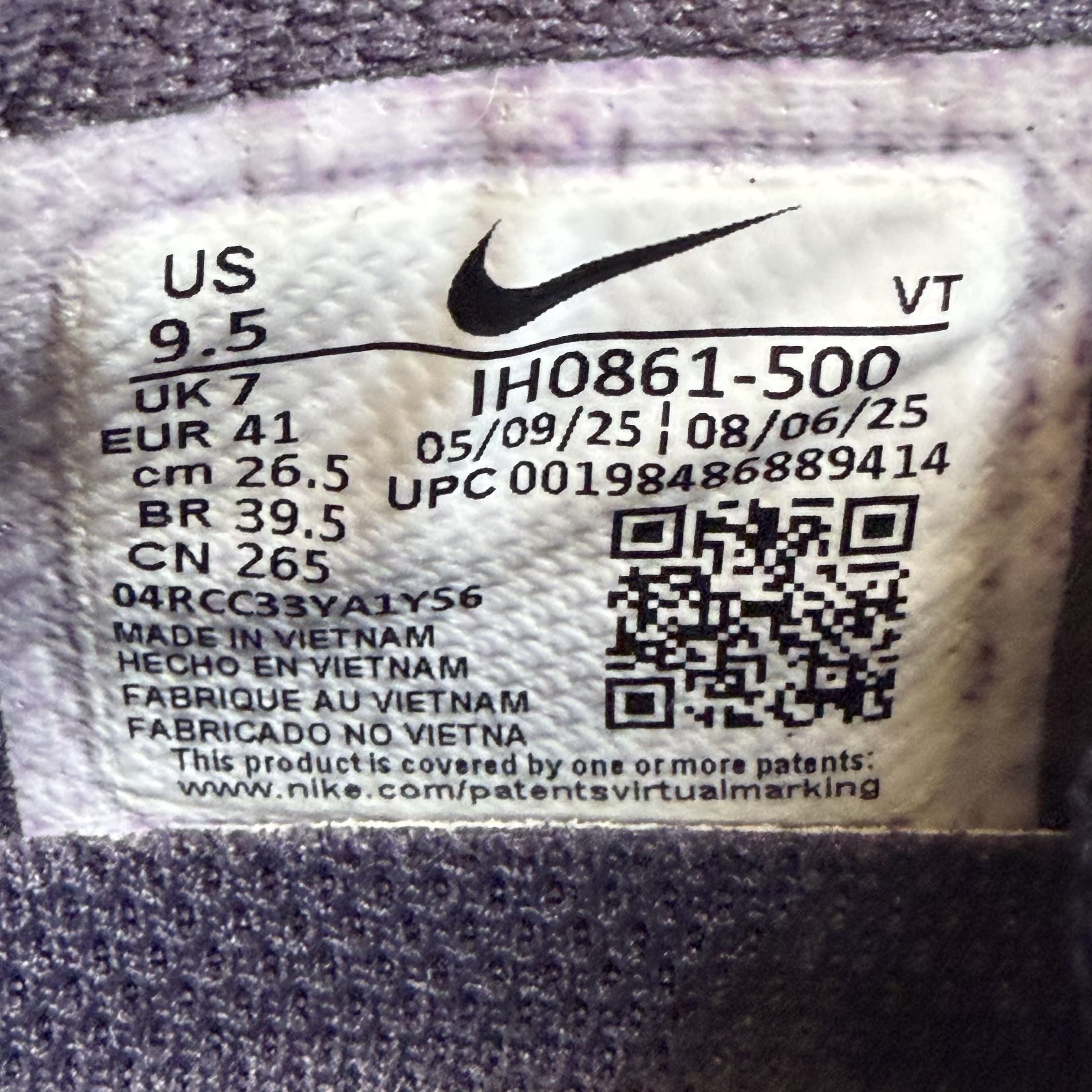 SP10331 Nike Air Zoom Pegasus Premium SE Cave Purple Splatter (Women's)