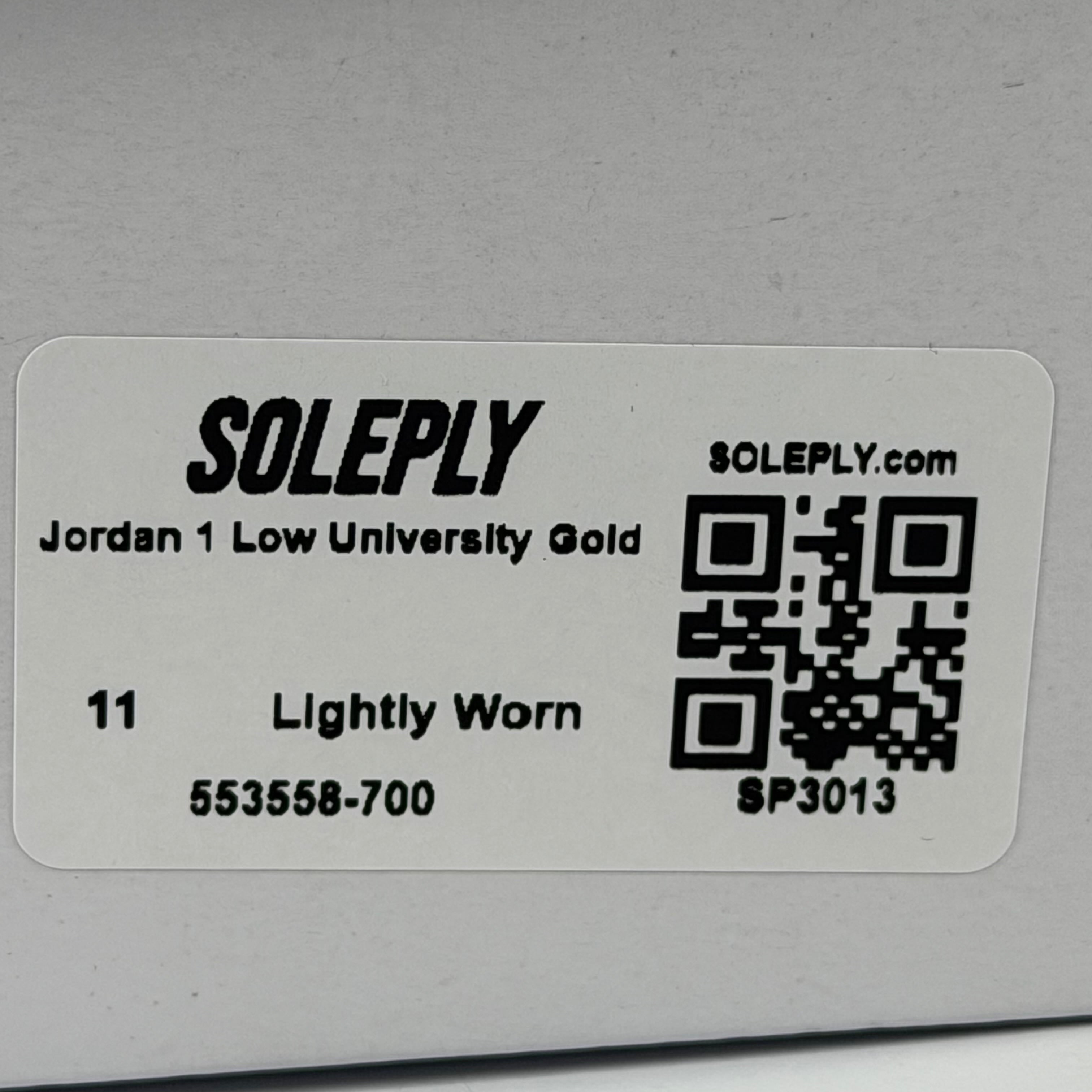 SP3013 Jordan 1 Low University Gold