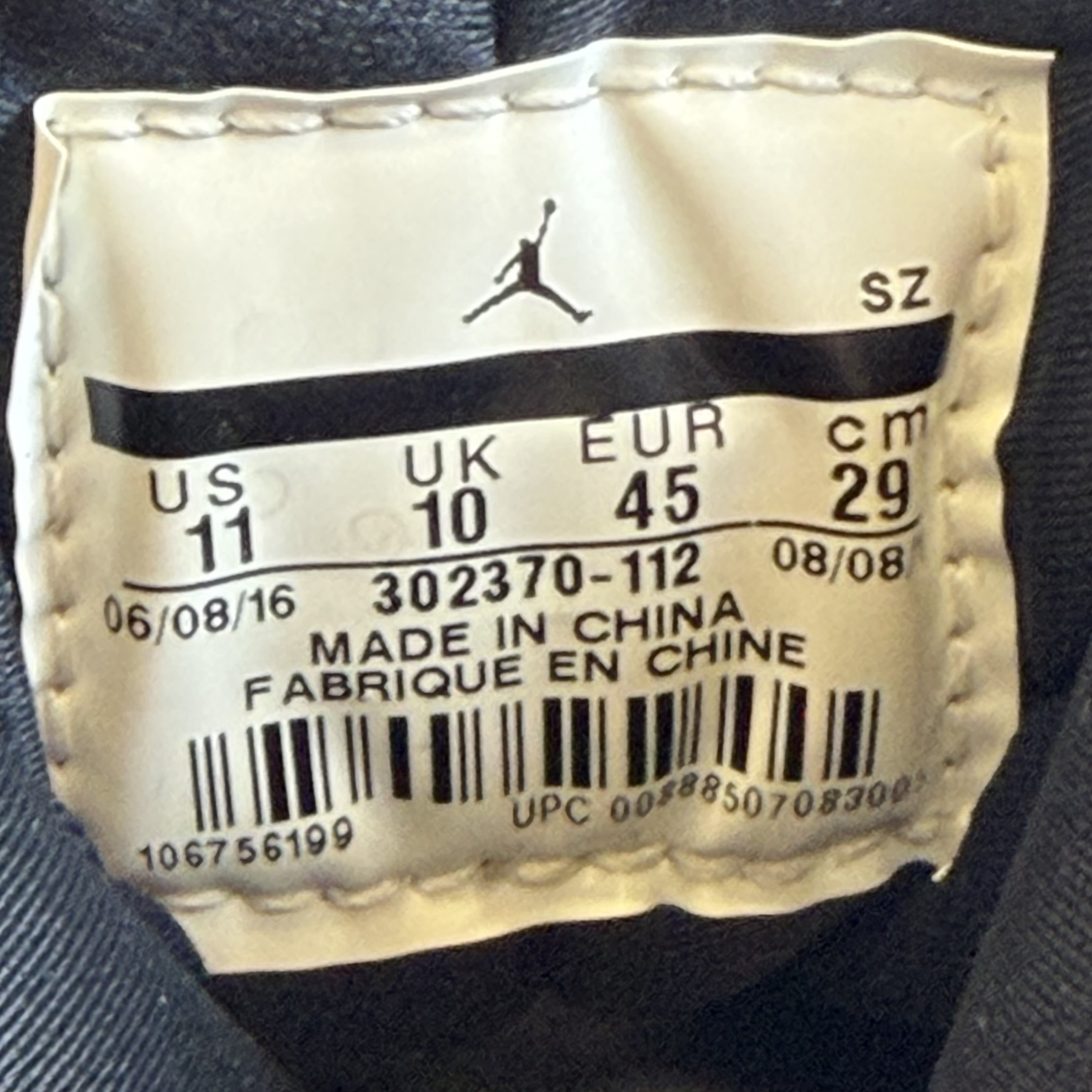 SP13111 Jordan 9 Retro OG (2016)