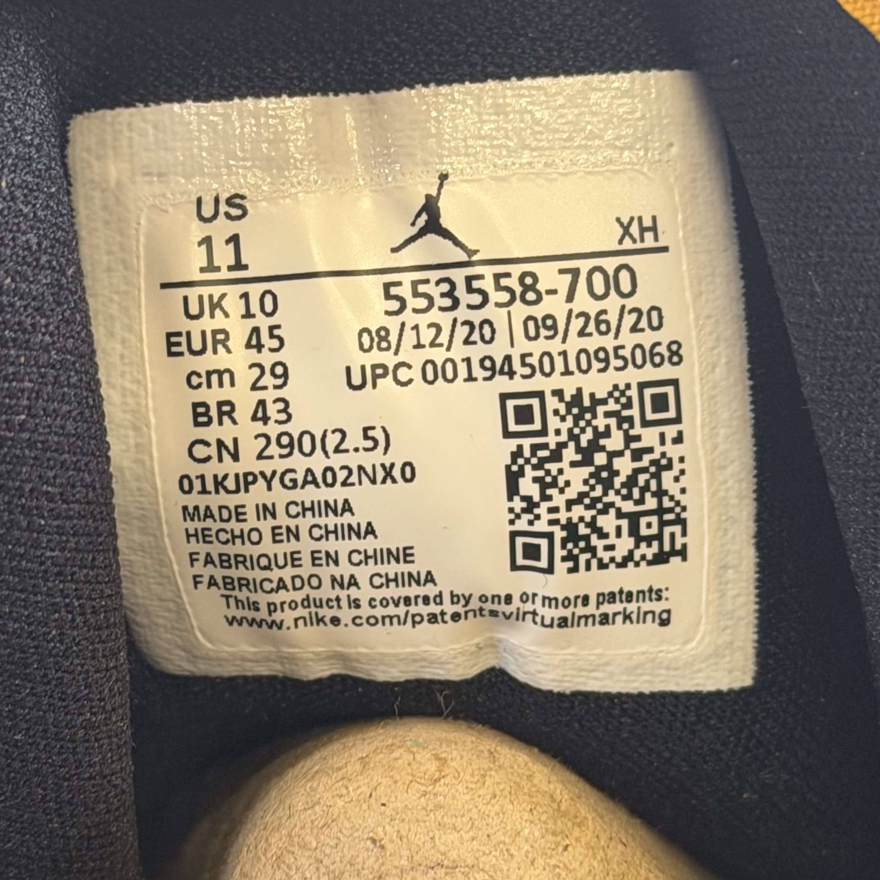 SP3013 Jordan 1 Low University Gold